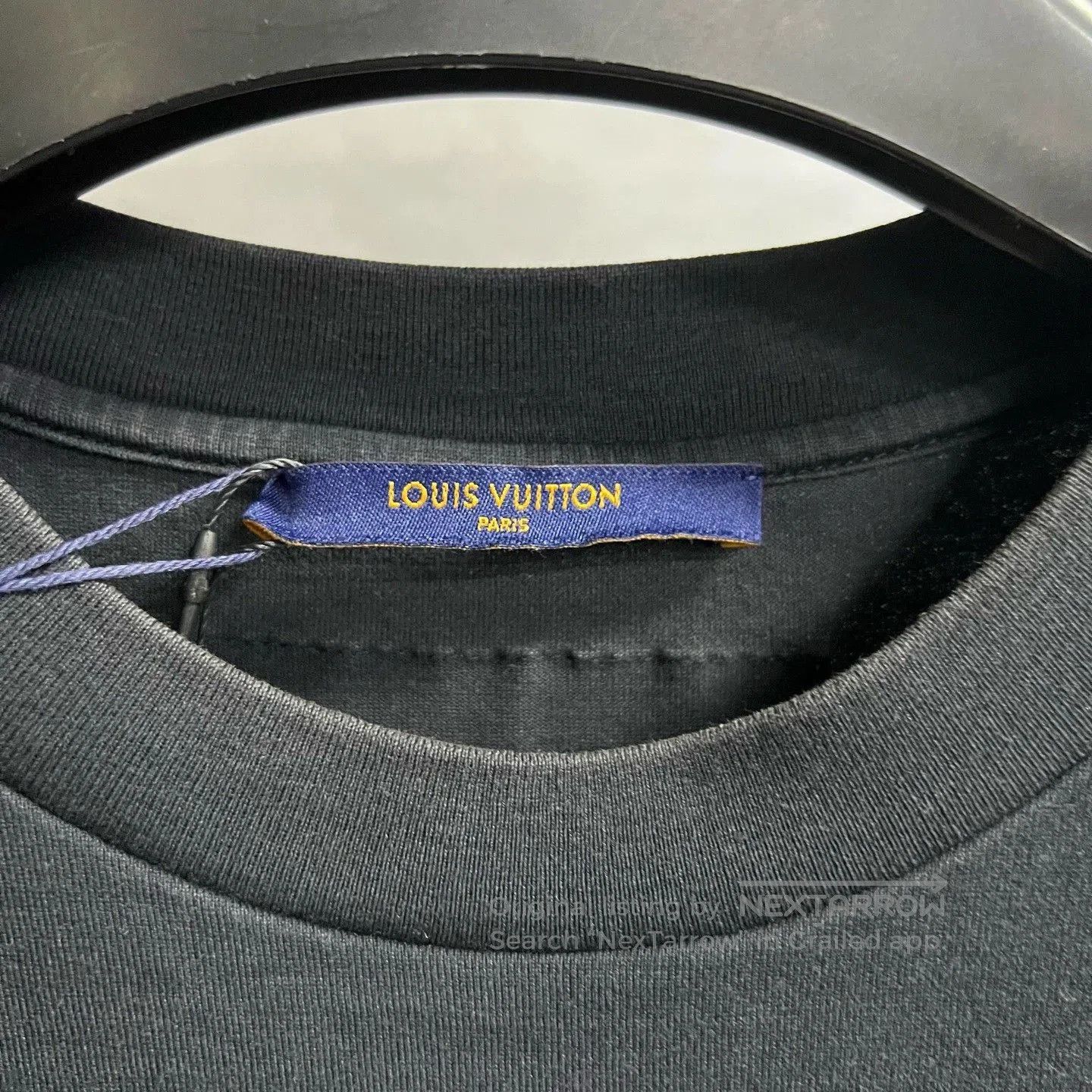 Louis Vuitton louis vuitton black logo short sleeve t-shirt. Size US XL / EU 56 / 4 - 2 Thumbnail