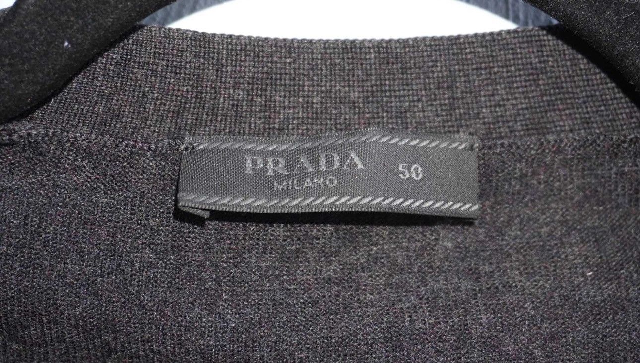 Prada PRADA SS2021 Gray Wool Cardigan Raf Simons Sweater Black tag Size US M / EU 48-50 / 2 - 7 Thumbnail