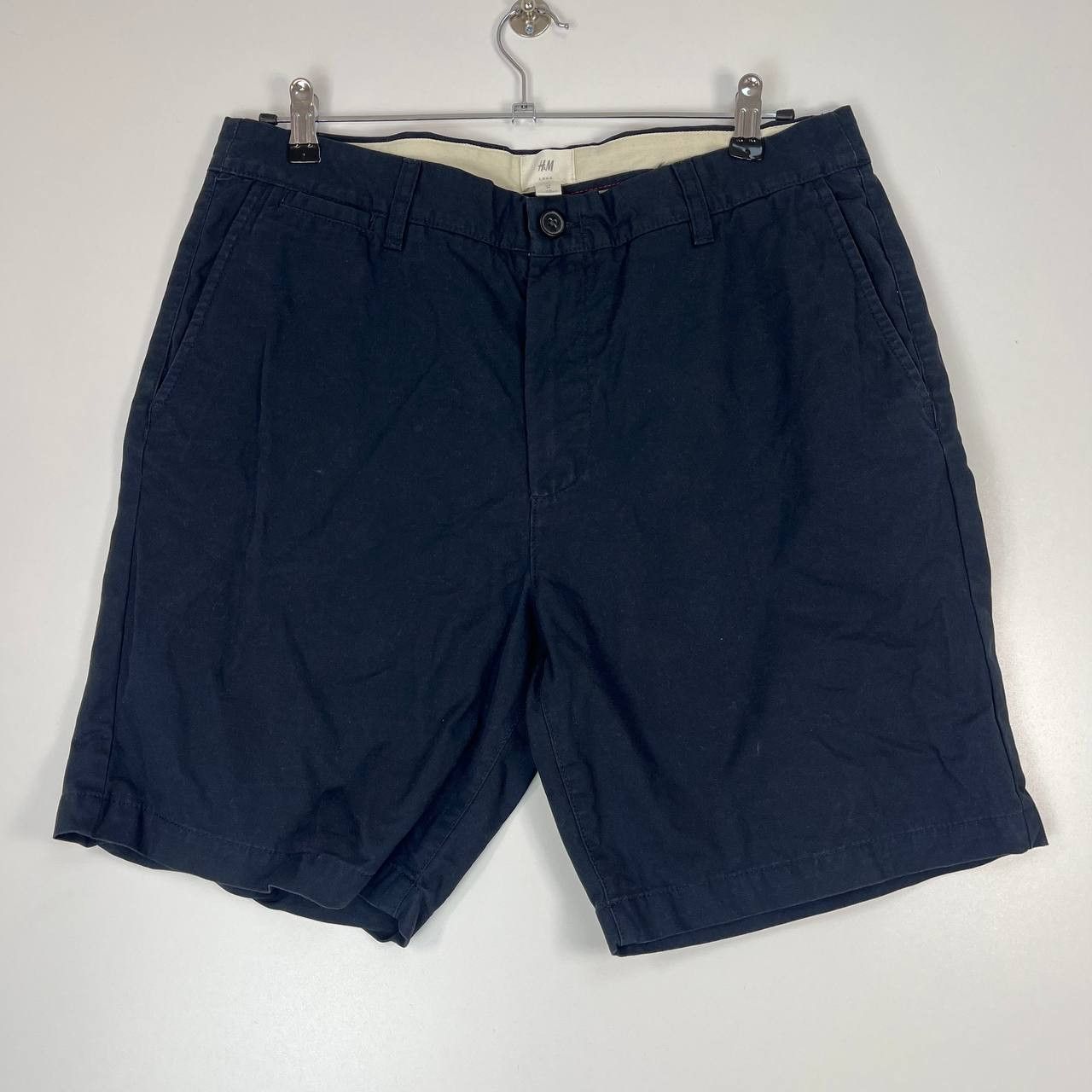 H&M H&M L.O.G.G Men’s Chino Shorts Navy Blue Casual Size 34 Size US 34 / EU 50 - 1 Thumbnail