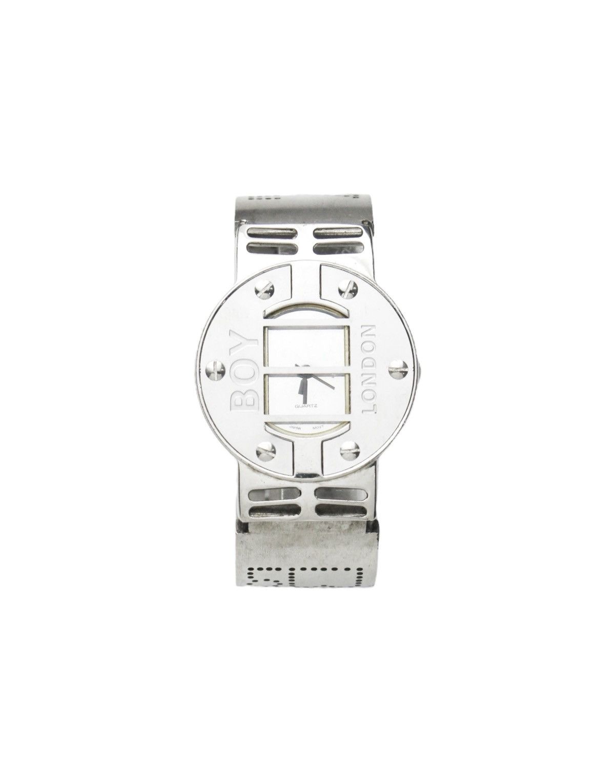 Boy London 2000S BOY LONDON PERFORATED METAL WATCH Size ONE SIZE - 1 Thumbnail