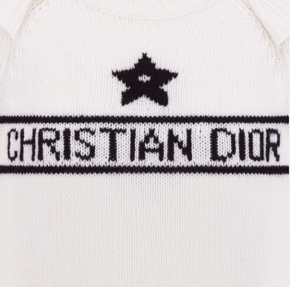 Dior o1w1db11225 324S13 Sweater with Ruffles in White Size XL / US 12-14 / IT 48-50 - 3 Thumbnail