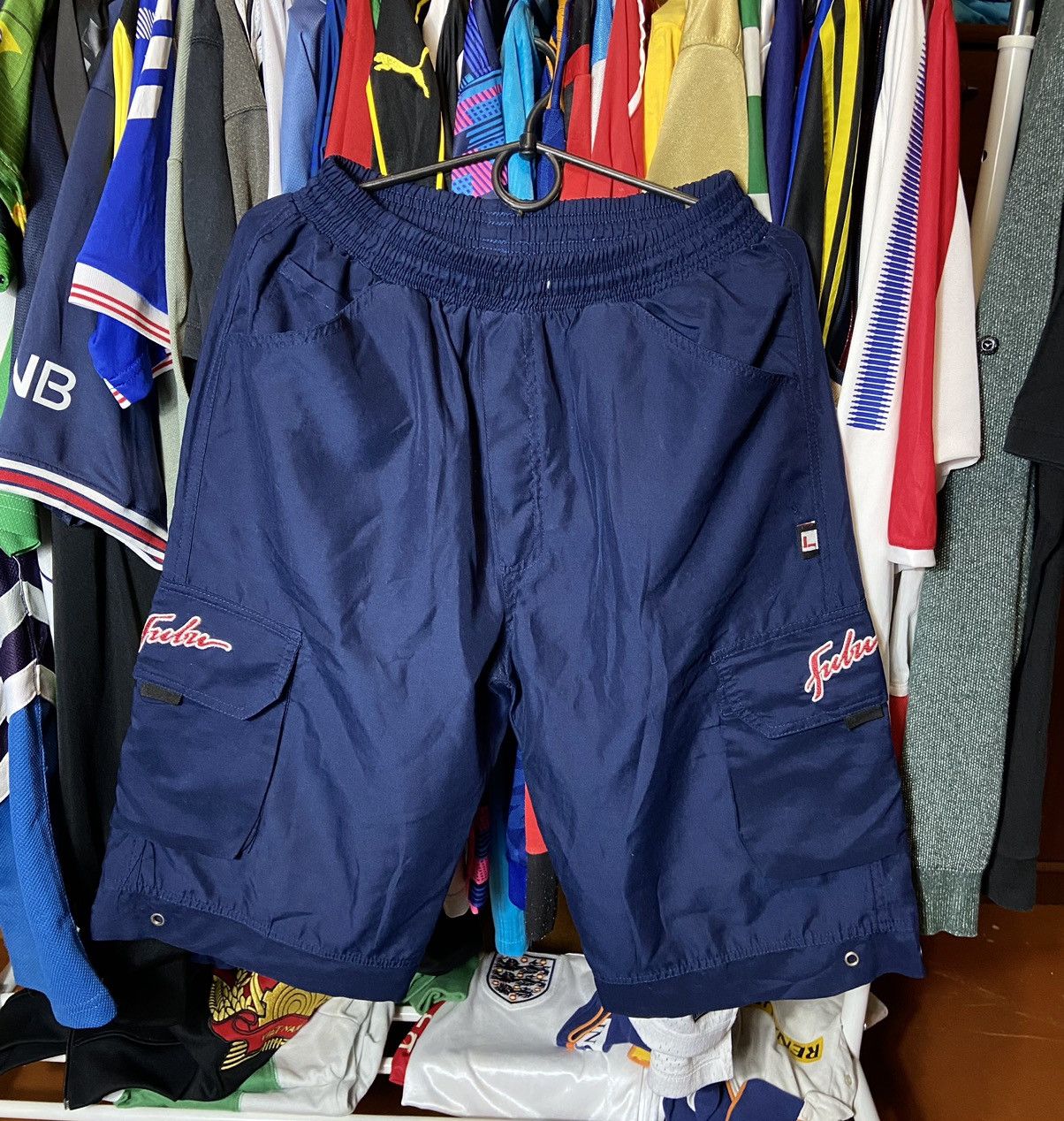 Fubu × Vintage FUBU VINTAGE Y2K NYLON RAP SHORTS SKATEBOARD STYLE Size US 32 / EU 48 - 1 Thumbnail