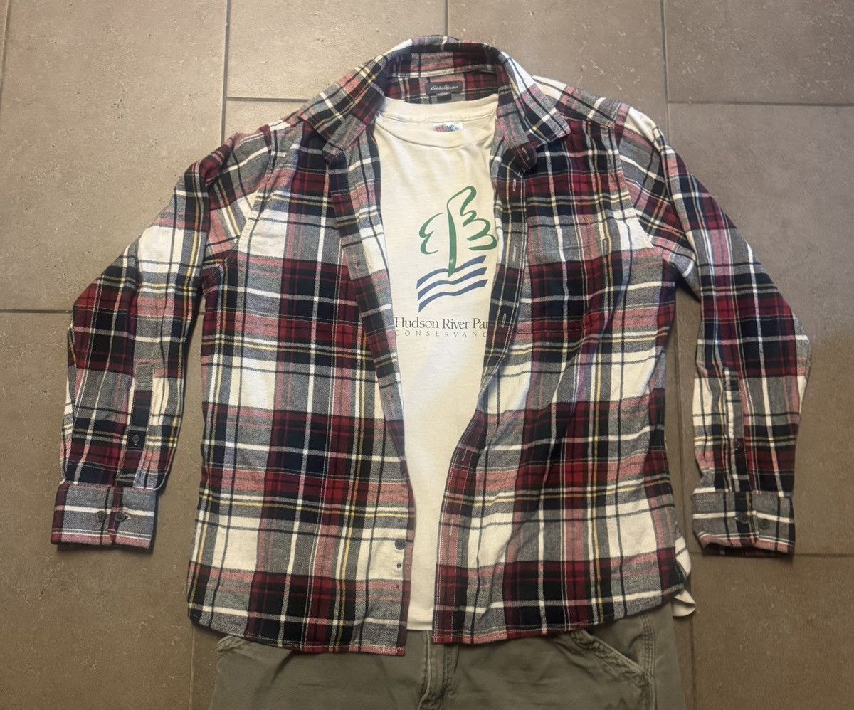 Eddie Bauer Vintage Eddie Bauer Red Plaid Flannel Size US XL / EU 56 / 4 - 2 Thumbnail