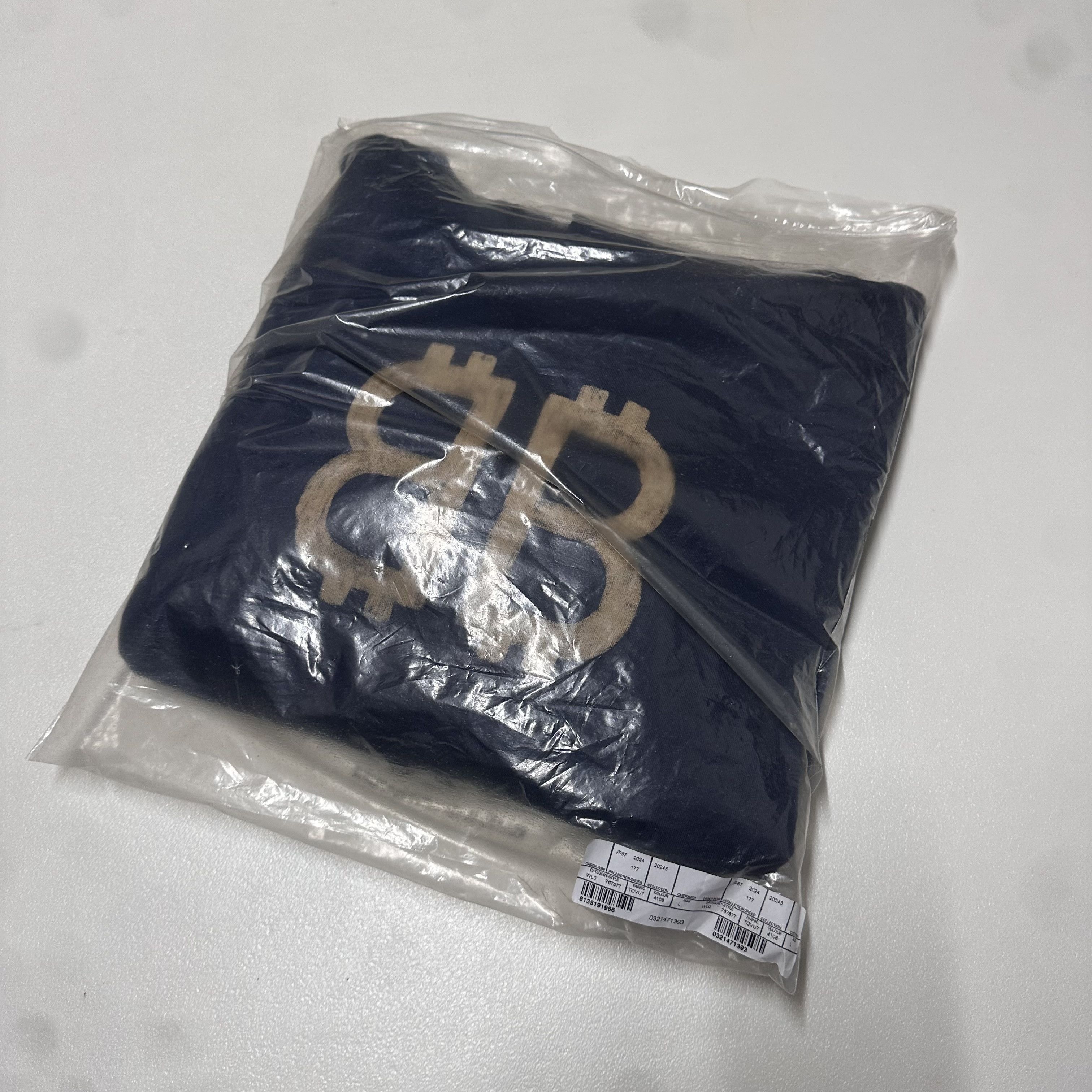 Balenciaga BALENCIAGA size L Bitcoin Blue hoodie sweatshirt large Size US L / EU 52-54 / 3 - 7 Thumbnail