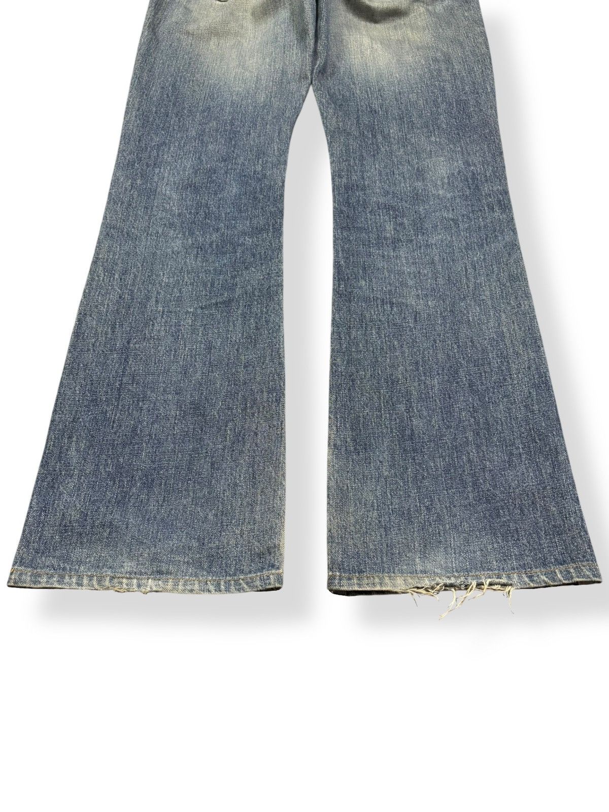 Edwin Vintage Edwin Mud Wash Flare Bootcut Distressed Jeans Size US 32 / EU 48 - 13 Thumbnail