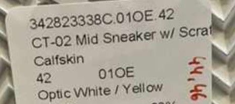 Celine o1bcso1str0724 CT-01 "Z" Trainer High Sneaker White/Yellow Size US 9 / EU 42 - 11 Thumbnail