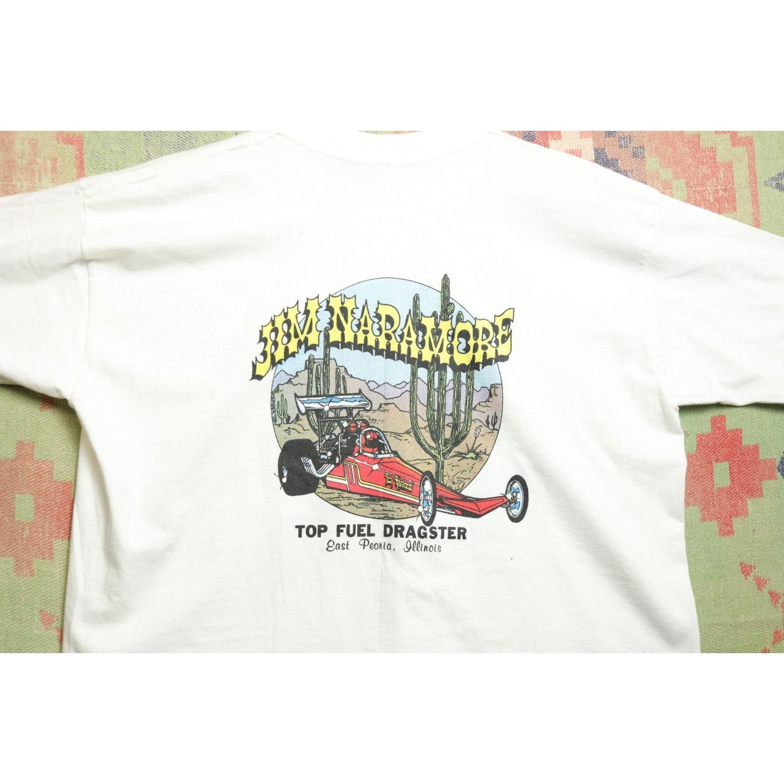 Vintage Jim Naramore Red baron Vintage Racing T Shirt XL 70s True Size US XL / EU 56 / 4 - 7 Thumbnail
