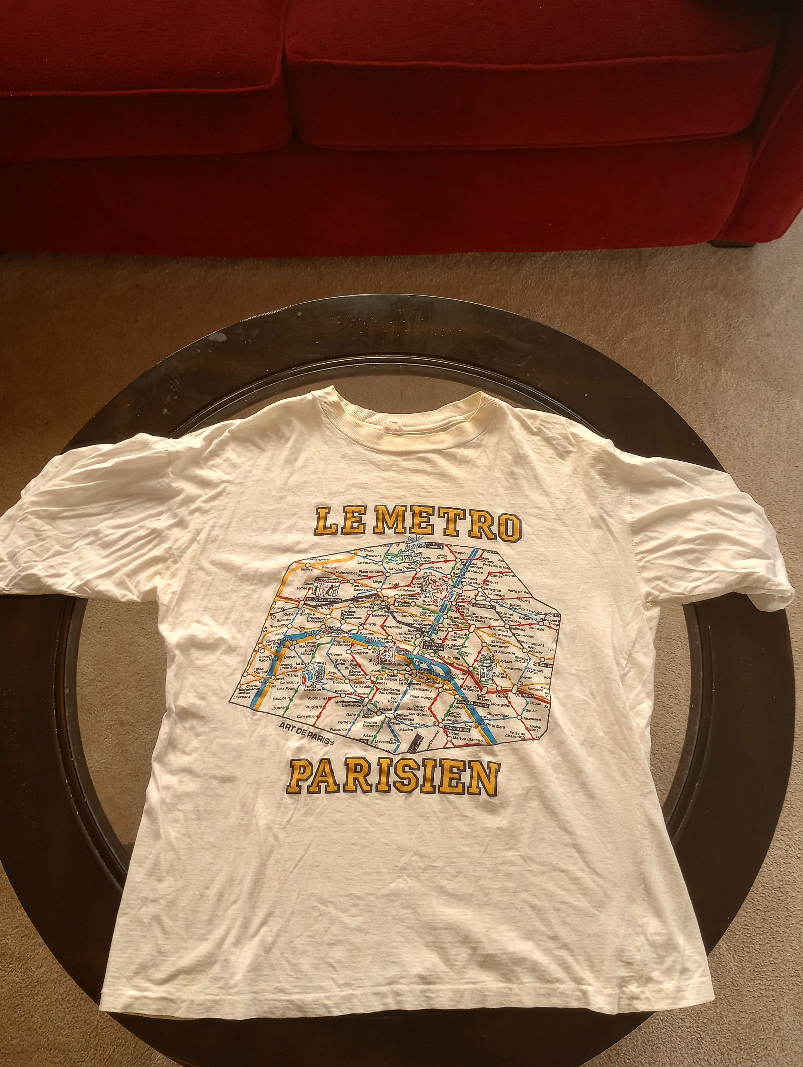 Other Vintage Paris Metro T-Shirt Size US M / EU 48-50 / 2 - 1 Thumbnail
