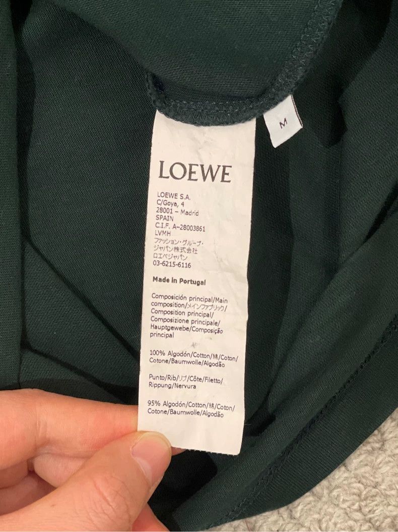 Loewe LOEWE Embroidered logo short sleeve T-shirt Size M / US 6-8 / IT 42-44 - 6 Thumbnail