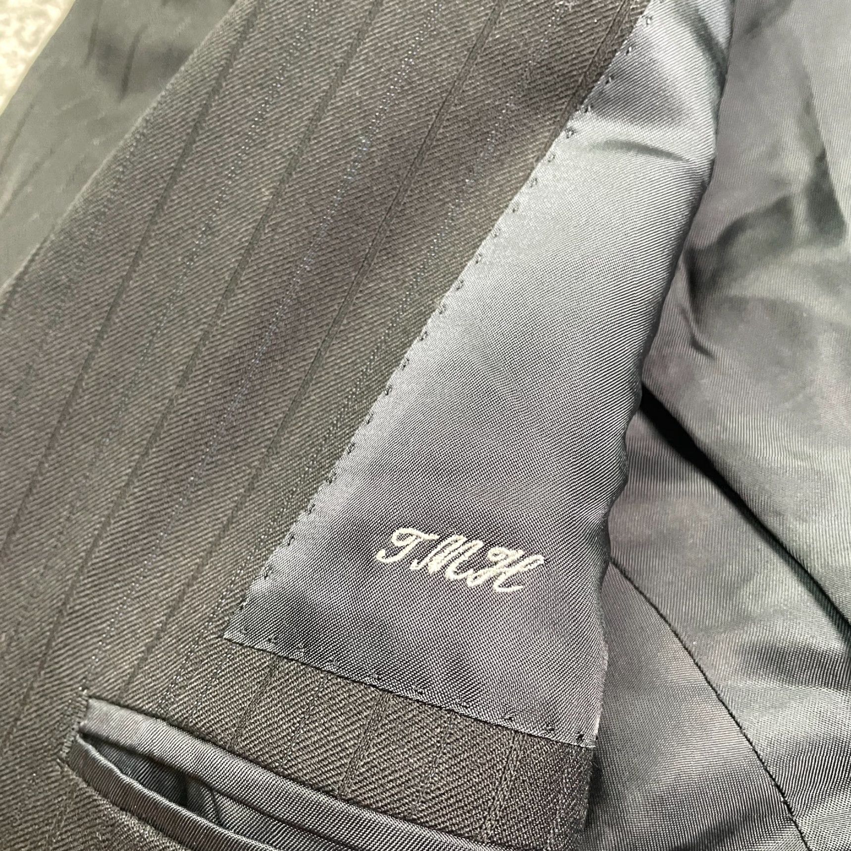 Brooks Brothers Brooks Brothers Blazer Mens 46 Black Double-Vented Notch Lapel Single-Breasted 3-Button Chest 45in Regular Fit Dry Clean Only Vintage No Size 46R - 6 Thumbnail