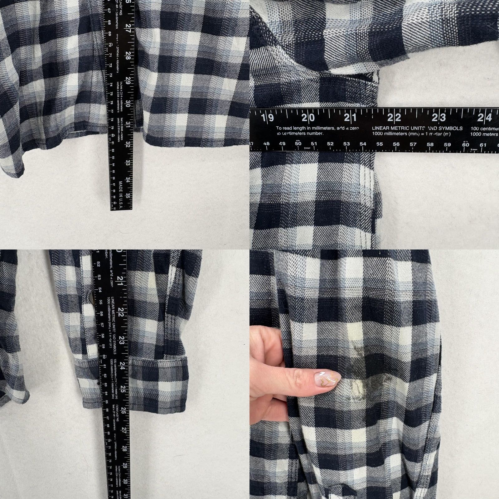 Carhartt Carhartt Flannel Shirt Mens M Blue Plaid Relaxed Fit Button Front Workwear Shirt Size US M / EU 48-50 / 2 - 8 Thumbnail