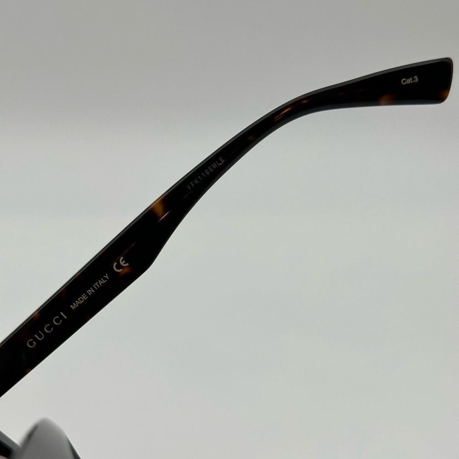 Gucci BRAND NEW GUCCI GG1169S 003 Havana/Green Women Sunglasses Size ONE SIZE - 4 Thumbnail