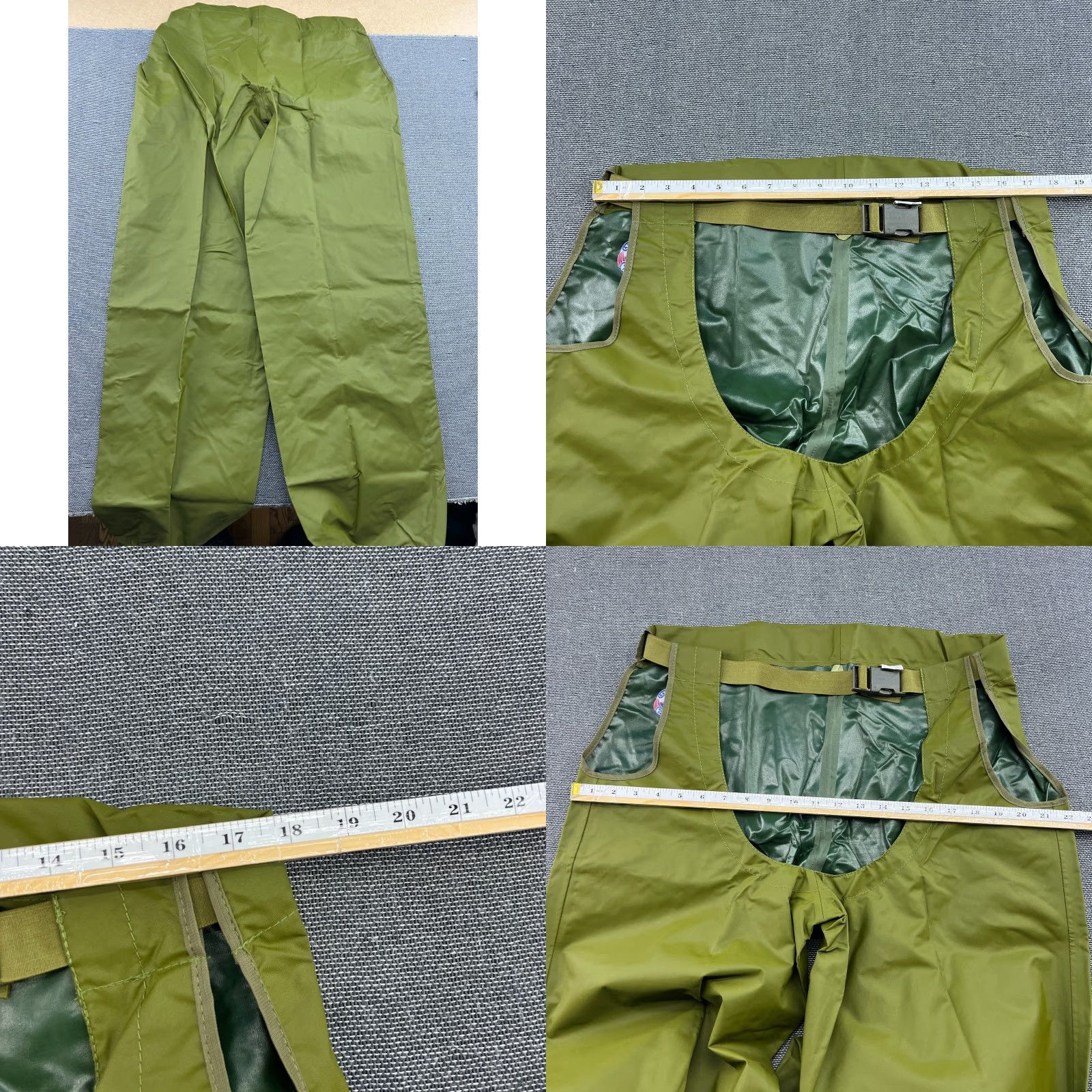 Rains Aalesund Oljeklede Mens Wateproof Rain Pants M Military Green Outdoor Army Pants Men Medium Green Waterproof Rain Pants Mens Size US 31 - 8 Thumbnail