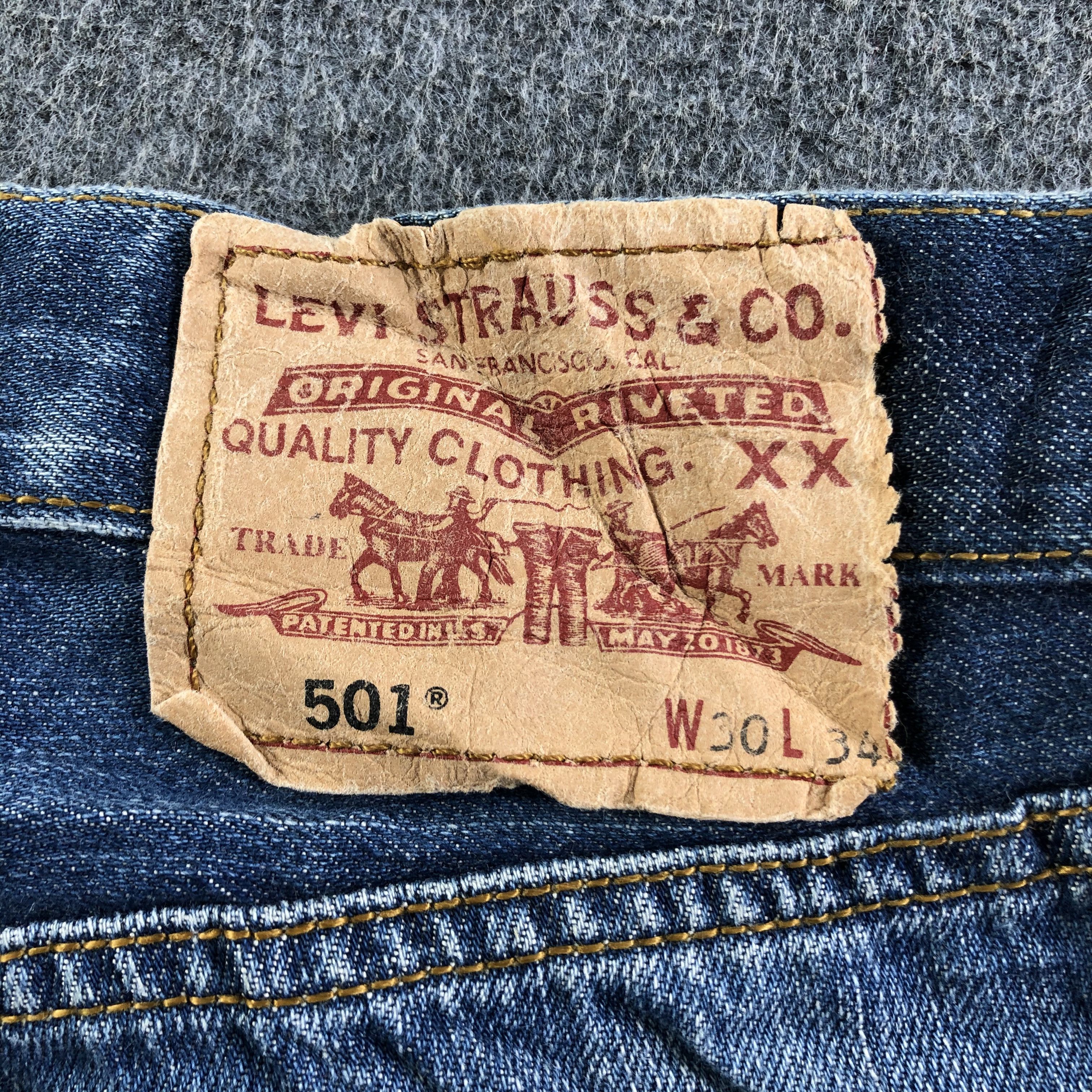 Levi's Vintage Blue Wash Levis 501 Jeans-J3571 Size US 30 / EU 46 - 5 Thumbnail