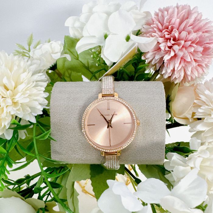 Jaryn pave outlet gold tone watch