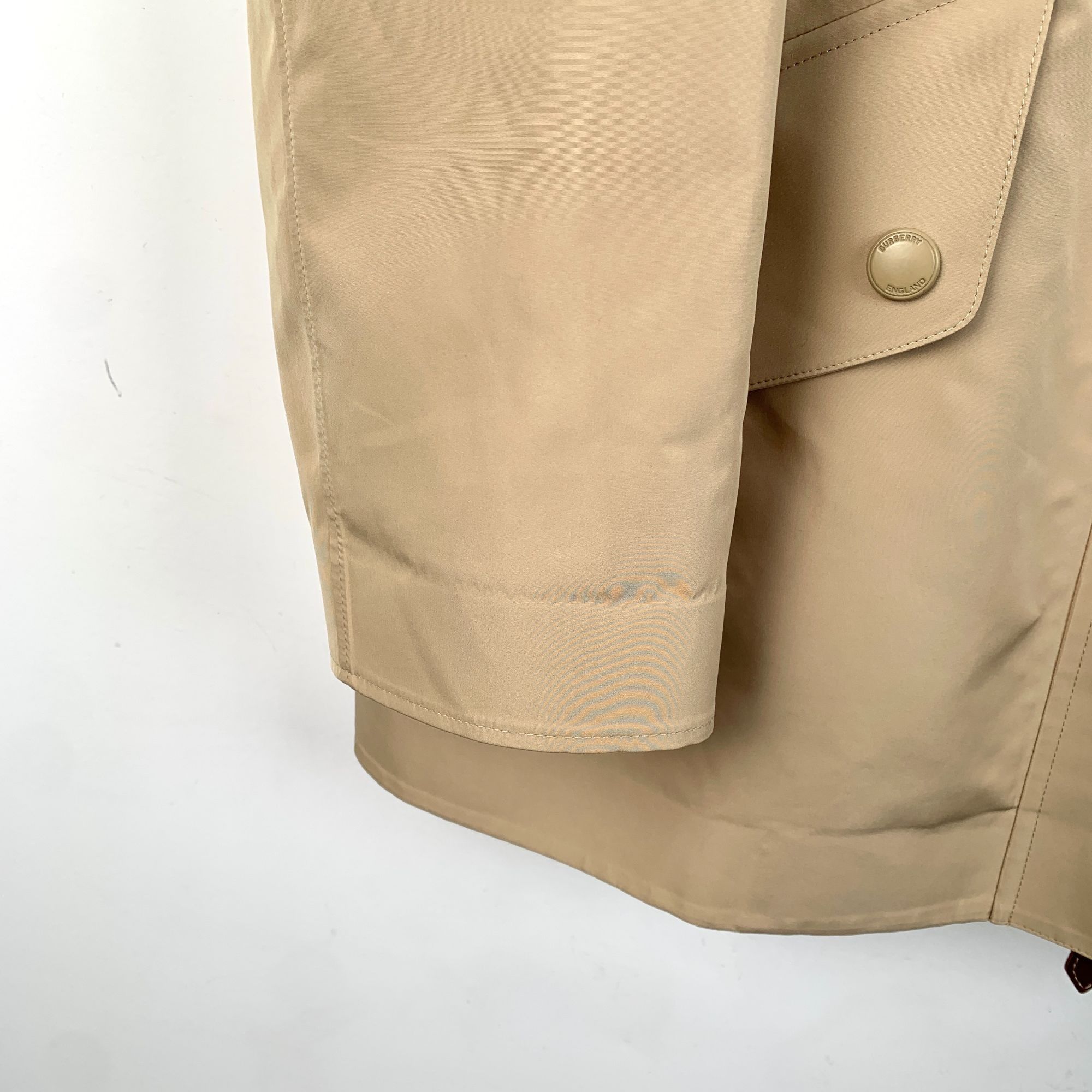 Burberry Burberry Womens Tan Hooded Parka Coat Size US 6 UK 8 With Ch Size S / US 4 / IT 40 - 4 Thumbnail