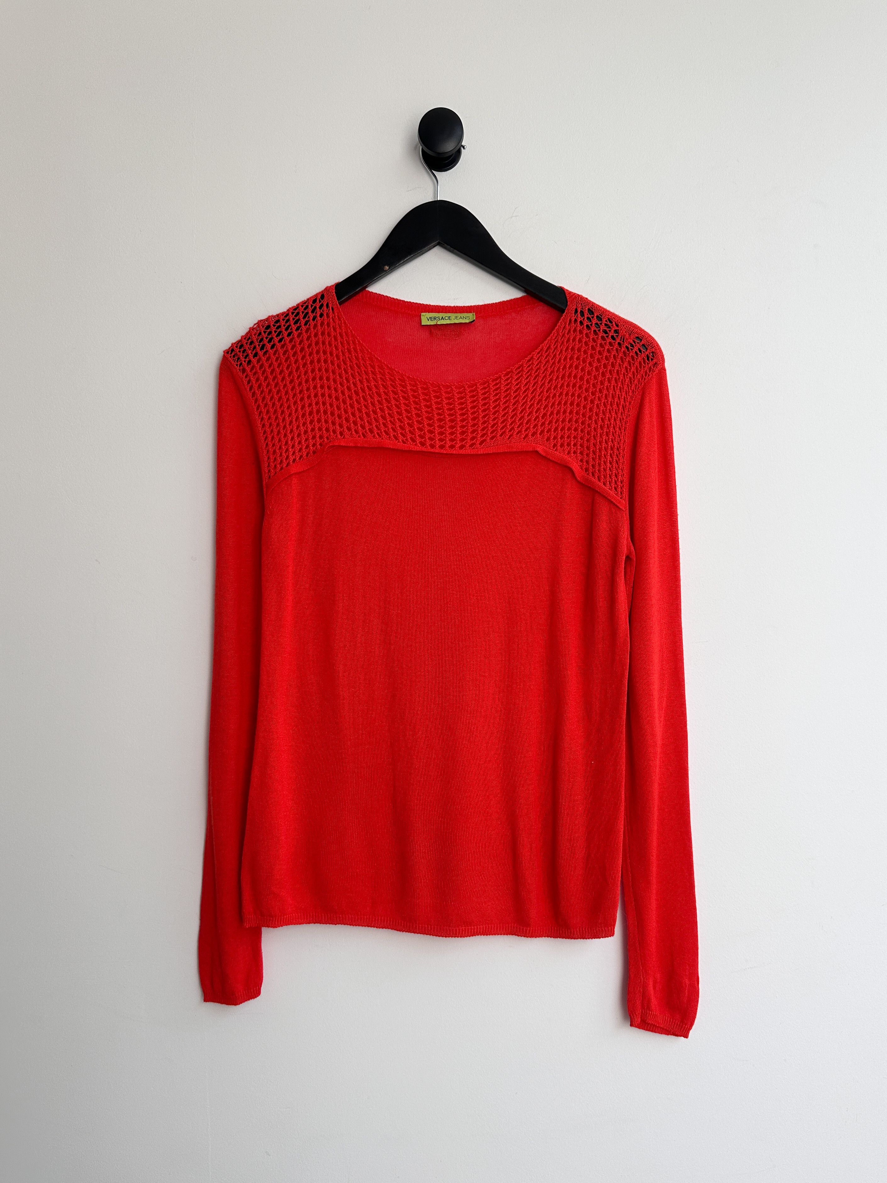 Versace Vintage Versace Jeans Longsleeve Jumper Pullover Size XS / US 0-2 / IT 36-38 - 1 Thumbnail