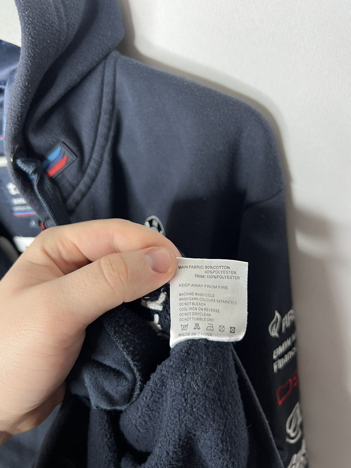 BMW BMW Tyco Motorrad Full Zip Hoodie Full Sponsors Rare Size US L / EU 52-54 / 3 - 13 Thumbnail