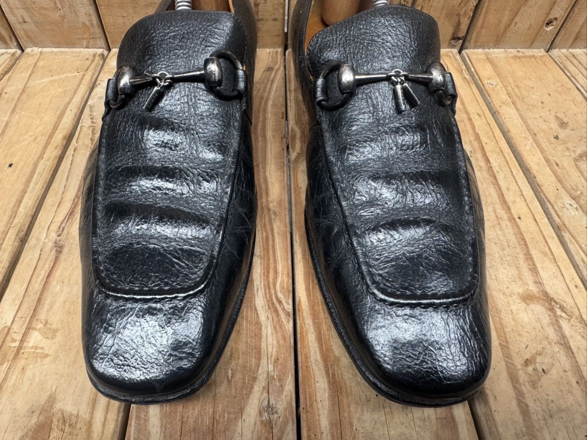 Gucci Gucci Black Men’s Leather Loafers UK 6 EJ Size US 6.5 / EU 39-40 - 4 Thumbnail