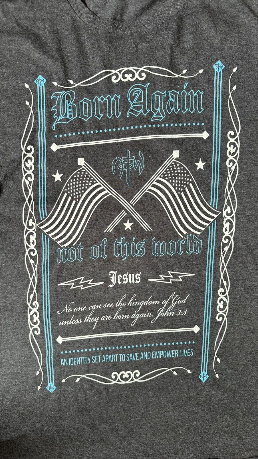 Vintage NOT OF THIS WORLD AFFLICTION POEM TEE Size US XXL / EU 58 / 5 - 2 Thumbnail
