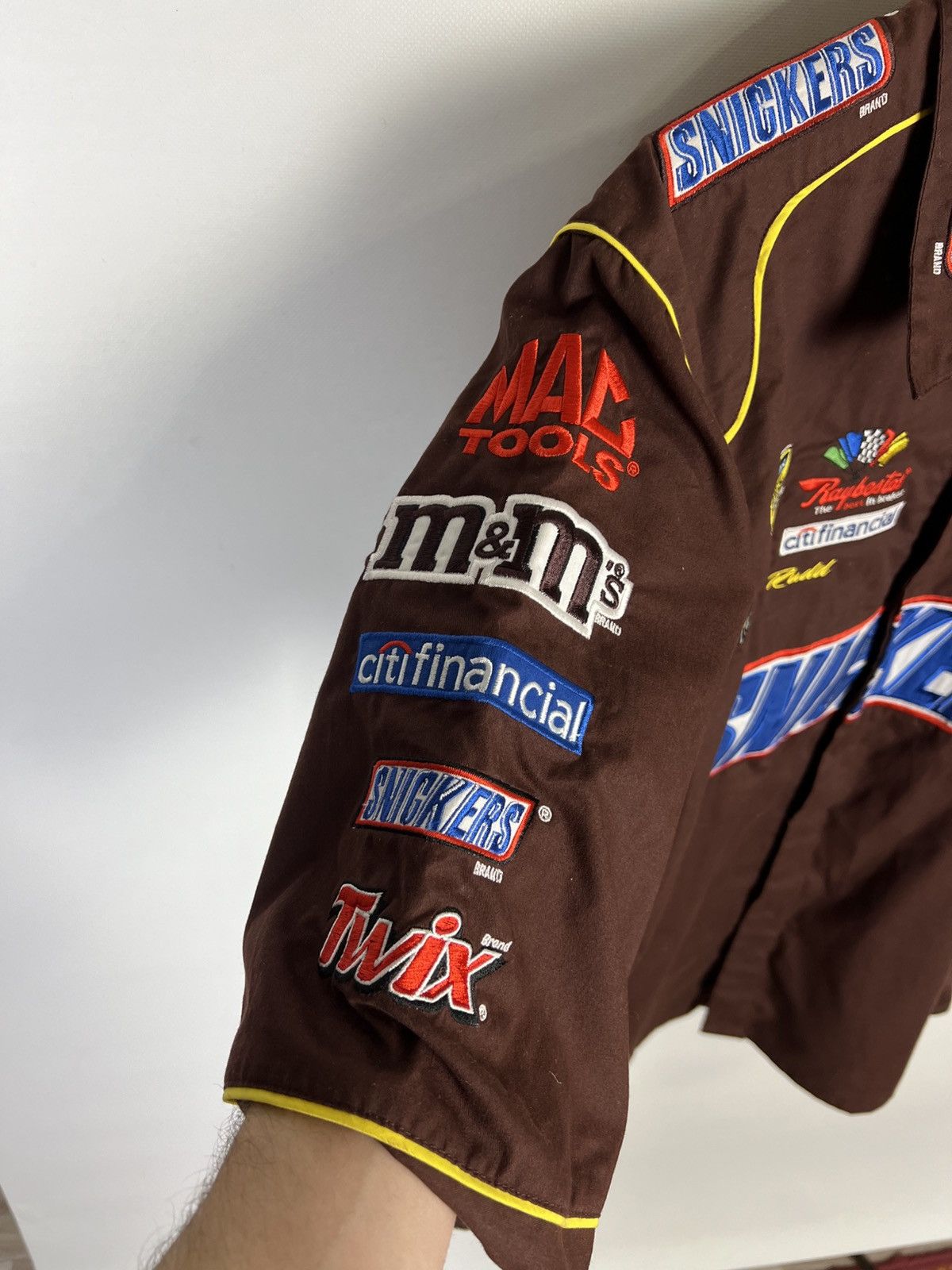 JH Design Vintage JH Design Snickers Moto Y2K brown Travis shirt Size US XL / EU 56 / 4 - 8 Thumbnail