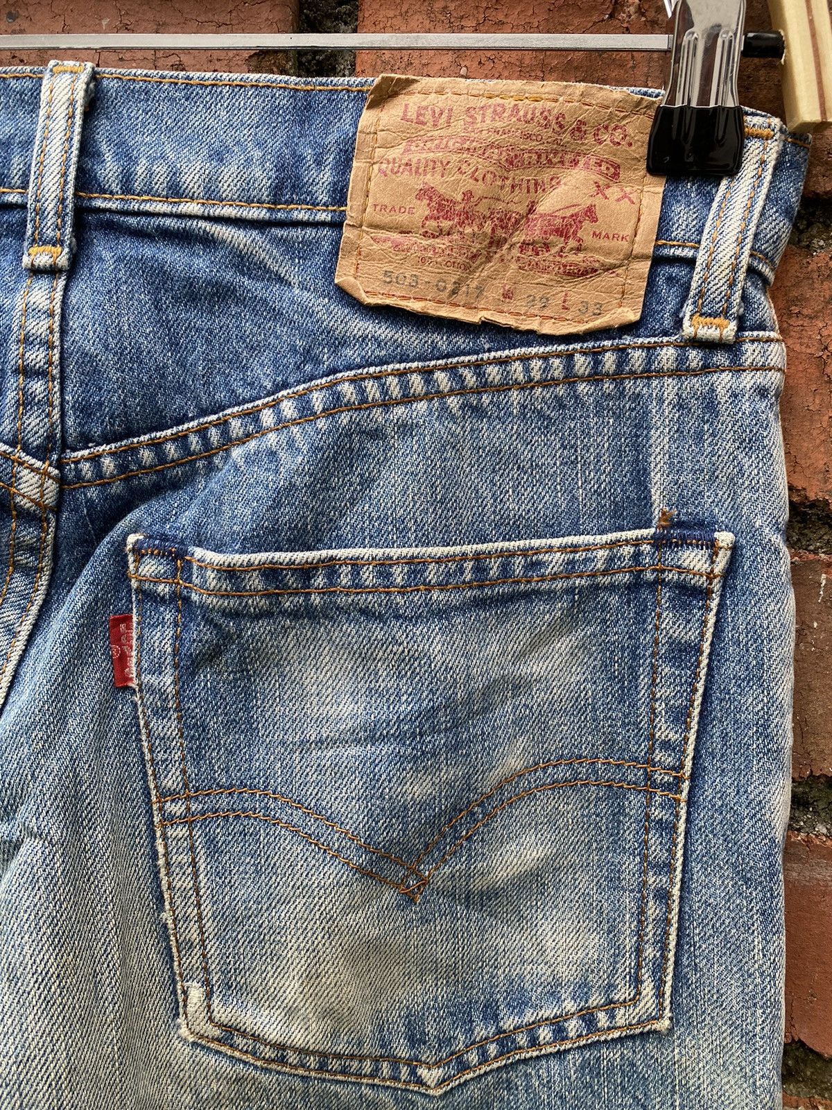 Levi's × Levi's Vintage Clothing × Vintage W29x30 vintage levi's 503-217 Size 29" - 3 Thumbnail