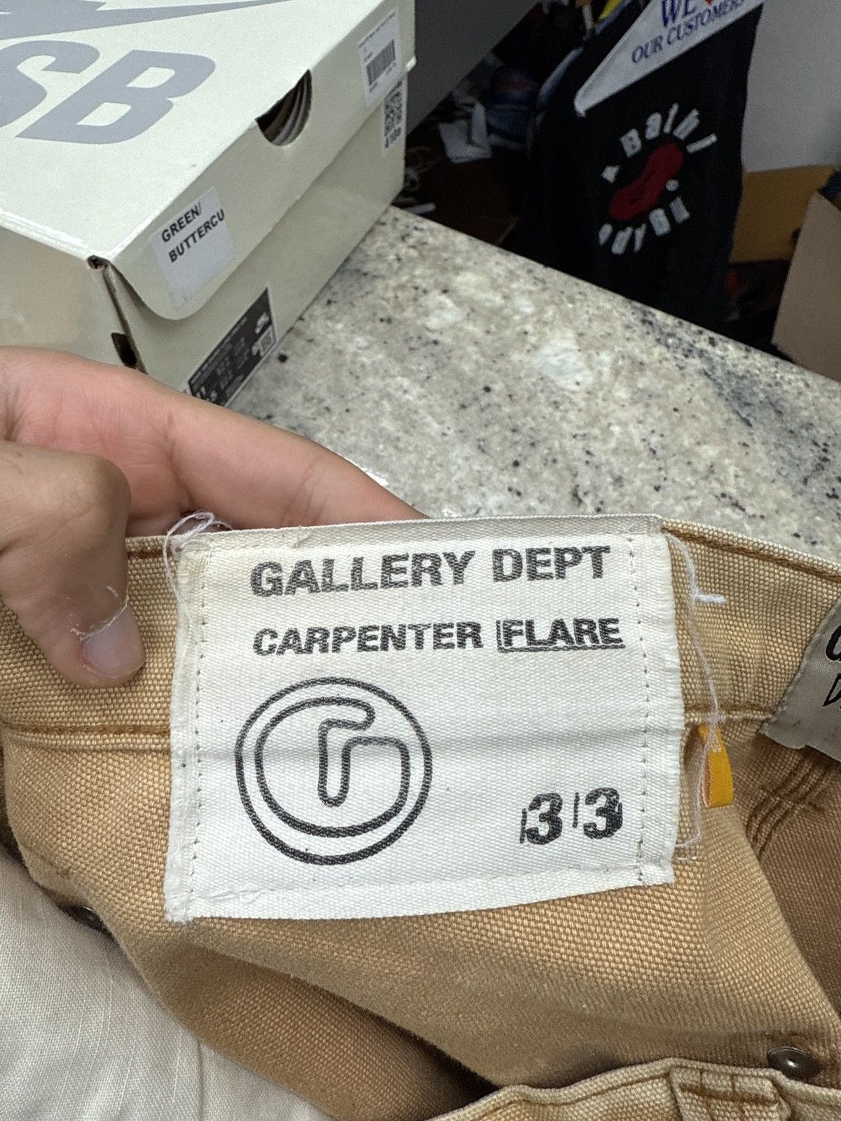 Gallery Dept. Gallery Dept Beige Carpenters Pants Size US 33 - 9 Thumbnail