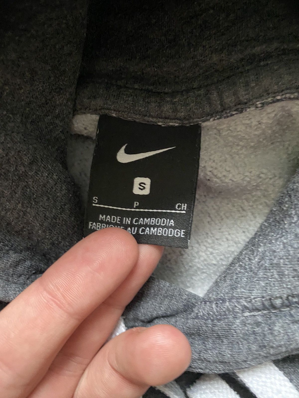 Nike × Vintage Nike Vintage Hoodie Boxy Streetwear Y2k Small Logo Drill Size US S / EU 44-46 / 1 - 7 Thumbnail