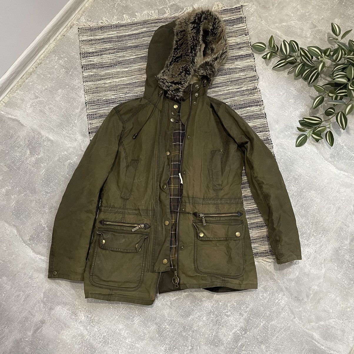 GRAIL 90s BARBOUR JAPAN JACKET WAX COAT TRENCH OLD MONEY FUR