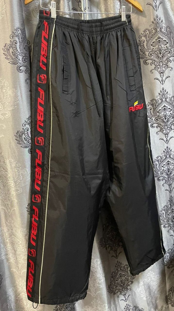 Fubu 💥Baggy Fubu Sidetape Track Nylon Pants 💥 Size US 36 / EU 52 - 3 Thumbnail