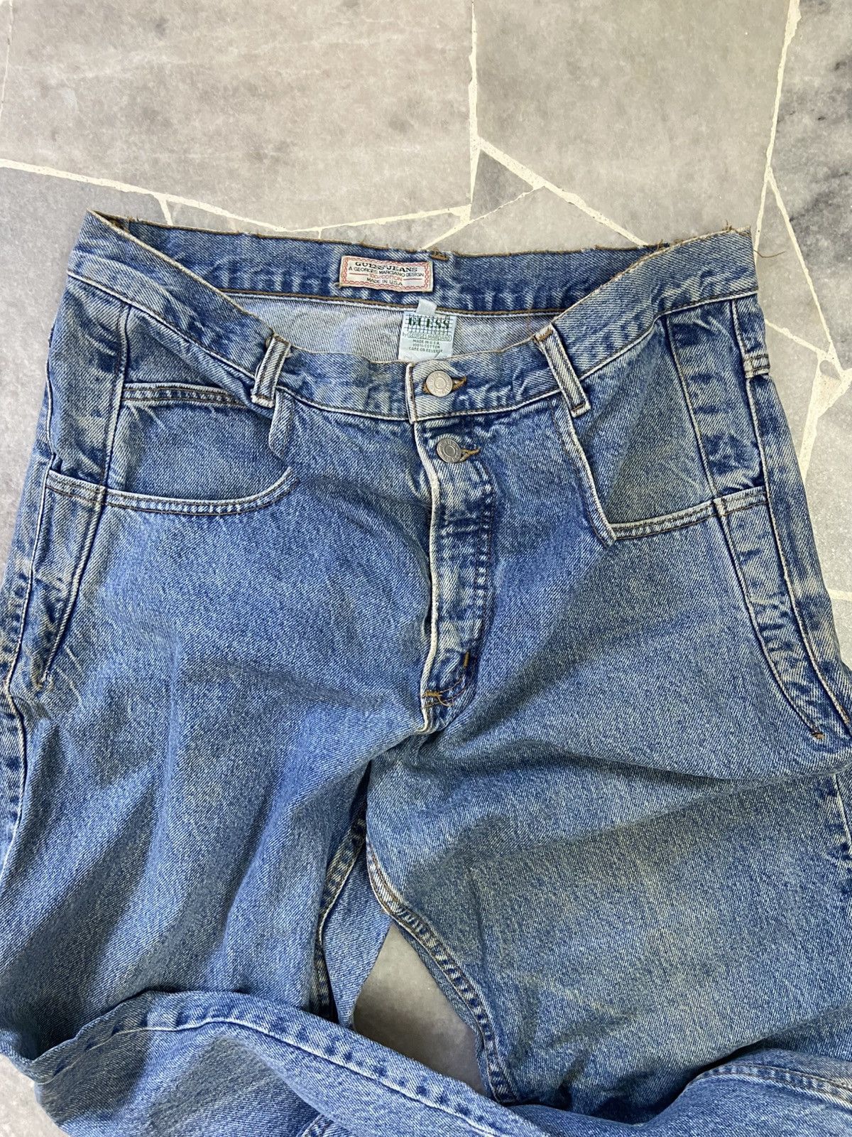 Guess Vintage Guess by Georges Marciano Usa Baggy Jeans Size US 35 - 4 Thumbnail