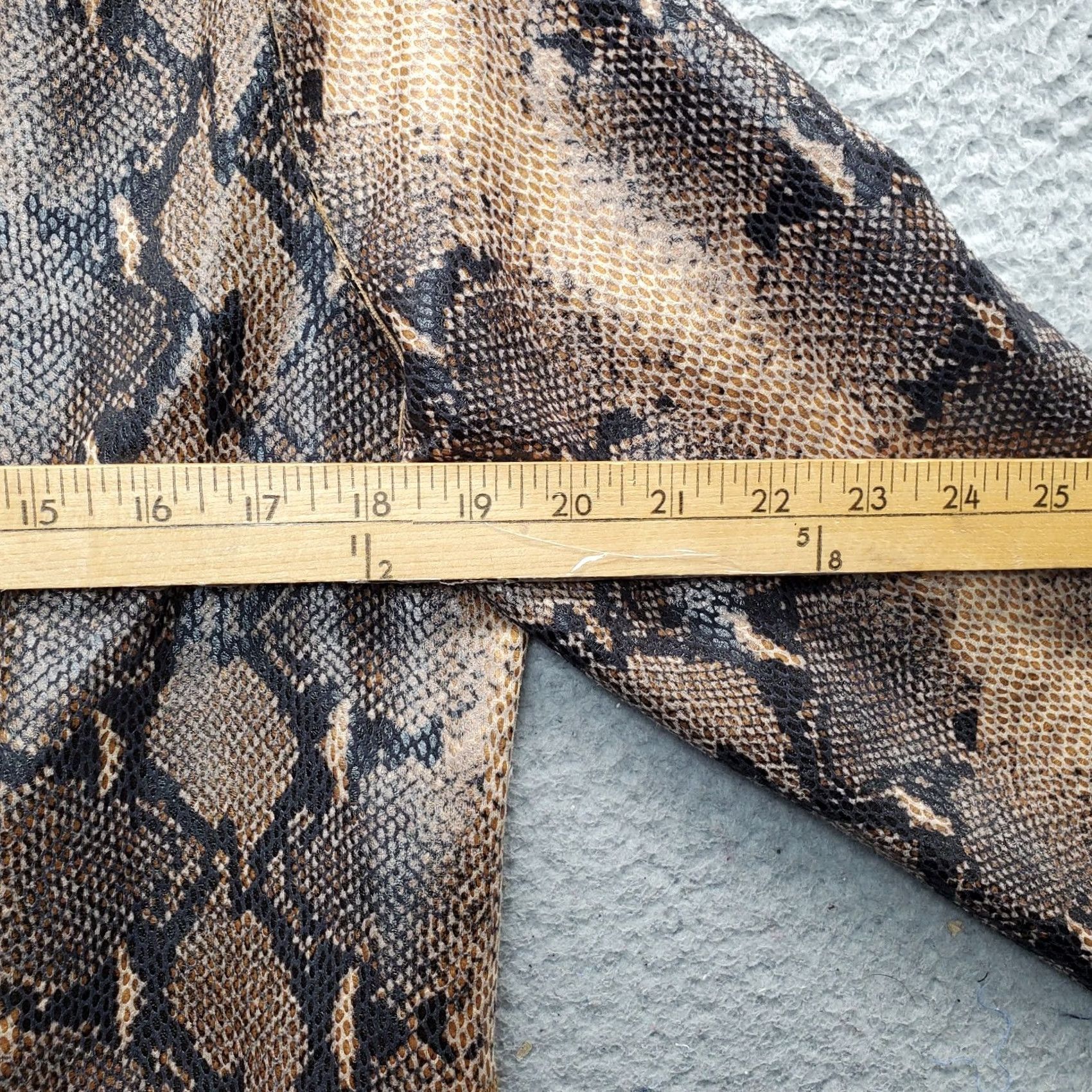 Vintage Solitaire Cardigan Womens M Multi Faux Snake Long Sleeve Patch Pocket Open Front Size M / US 6-8 / IT 42-44 - 6 Thumbnail