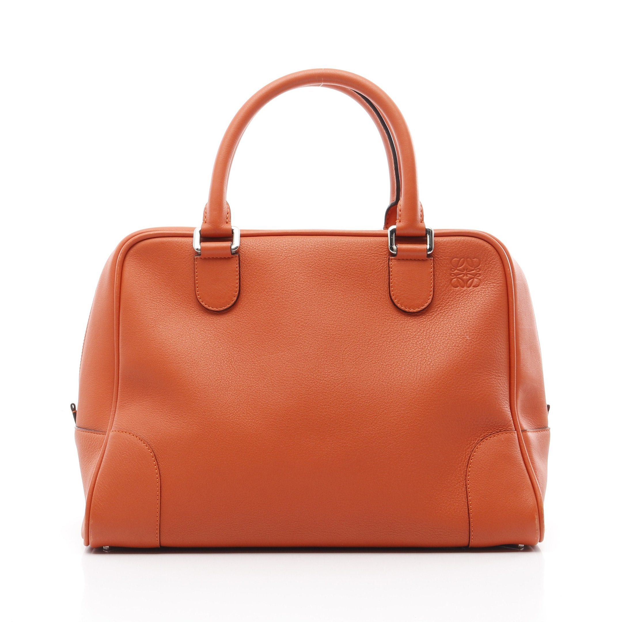 Loewe Loewe Amazona75 Large Handbag Leather Orange Size ONE SIZE - 1 Thumbnail