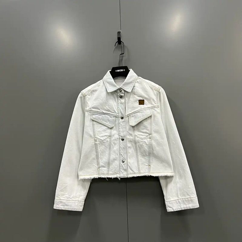 Kenzo KENZO White Cotton Ladies' Jacket 0089 Size ONE SIZE - 1 Thumbnail