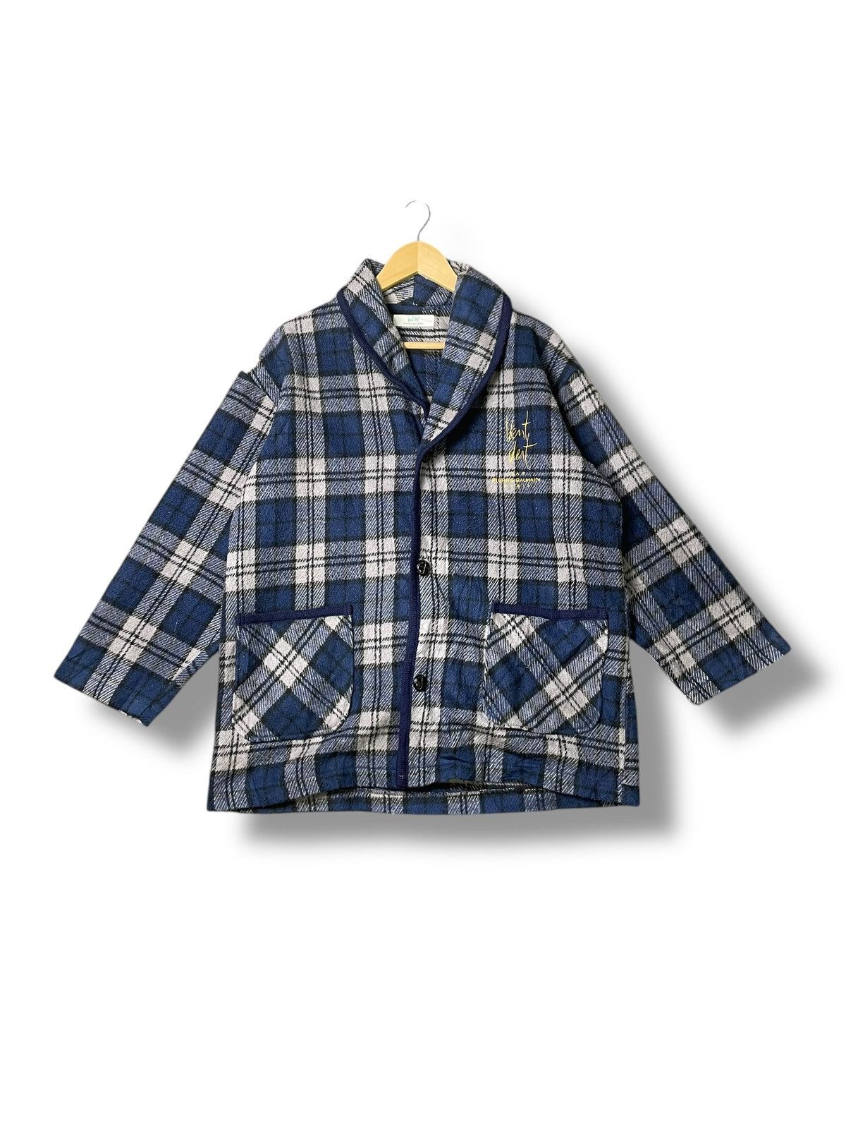 Designer × Pierre Balmain × Vintage Vent Vert Pierre Balmain Tartan Coat (51) Size US S / EU 44-46 / 1 - 1 Thumbnail