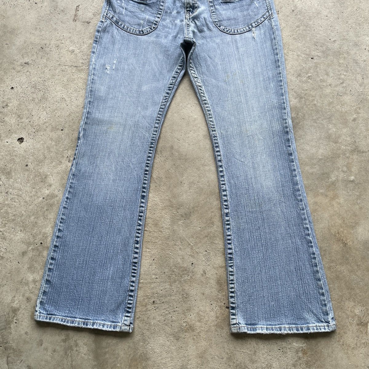 Japanese Brand Vintage Japanese Faded FLARE Denim BOOTCUT Jeans Pants W32 Size US 32 / EU 48 - 5 Thumbnail