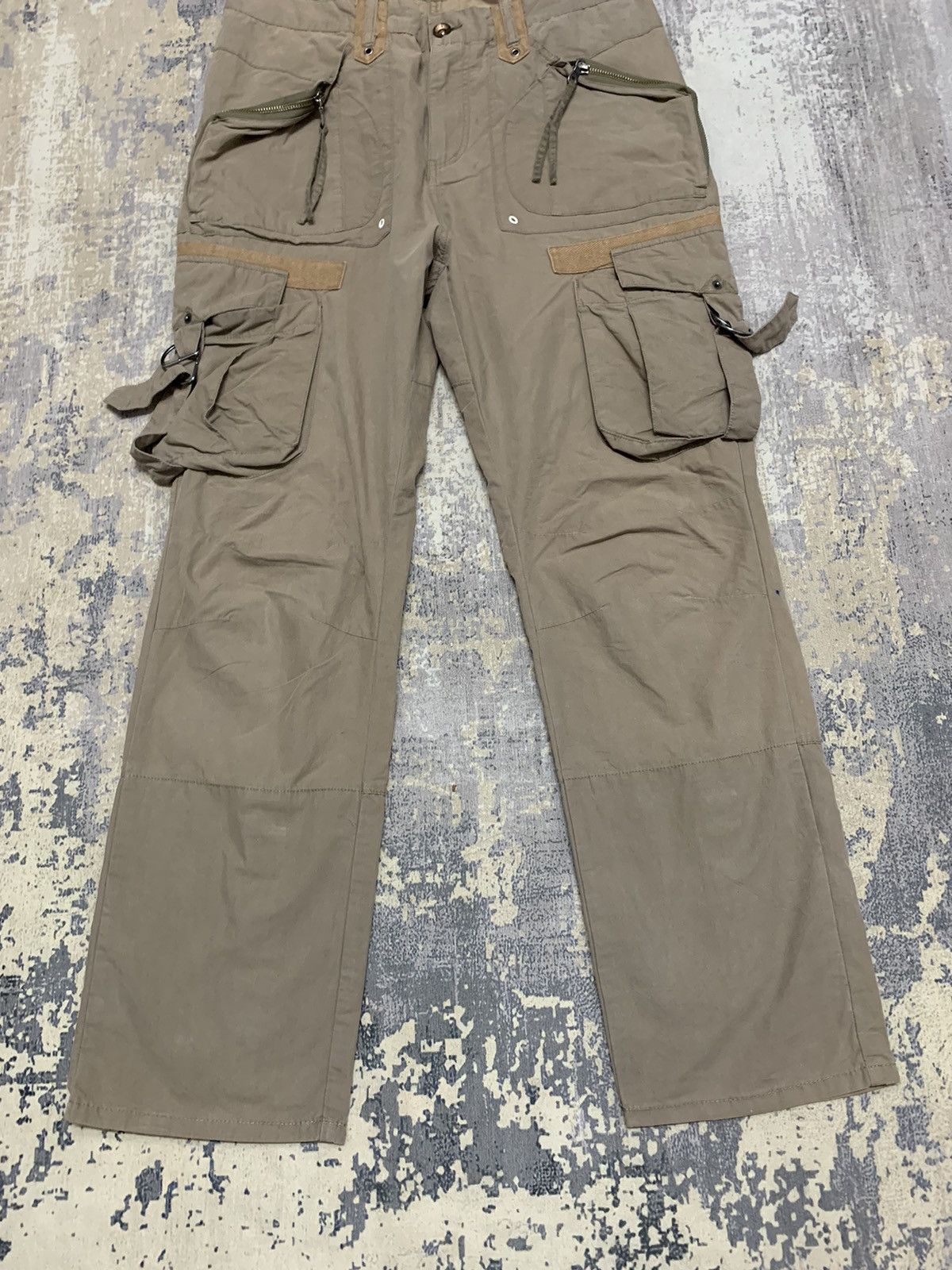 PPFM Vintage PPFM Multi-Pocket Tactical Bondage Pants Tan 33x28 Size US 33 - 4 Thumbnail
