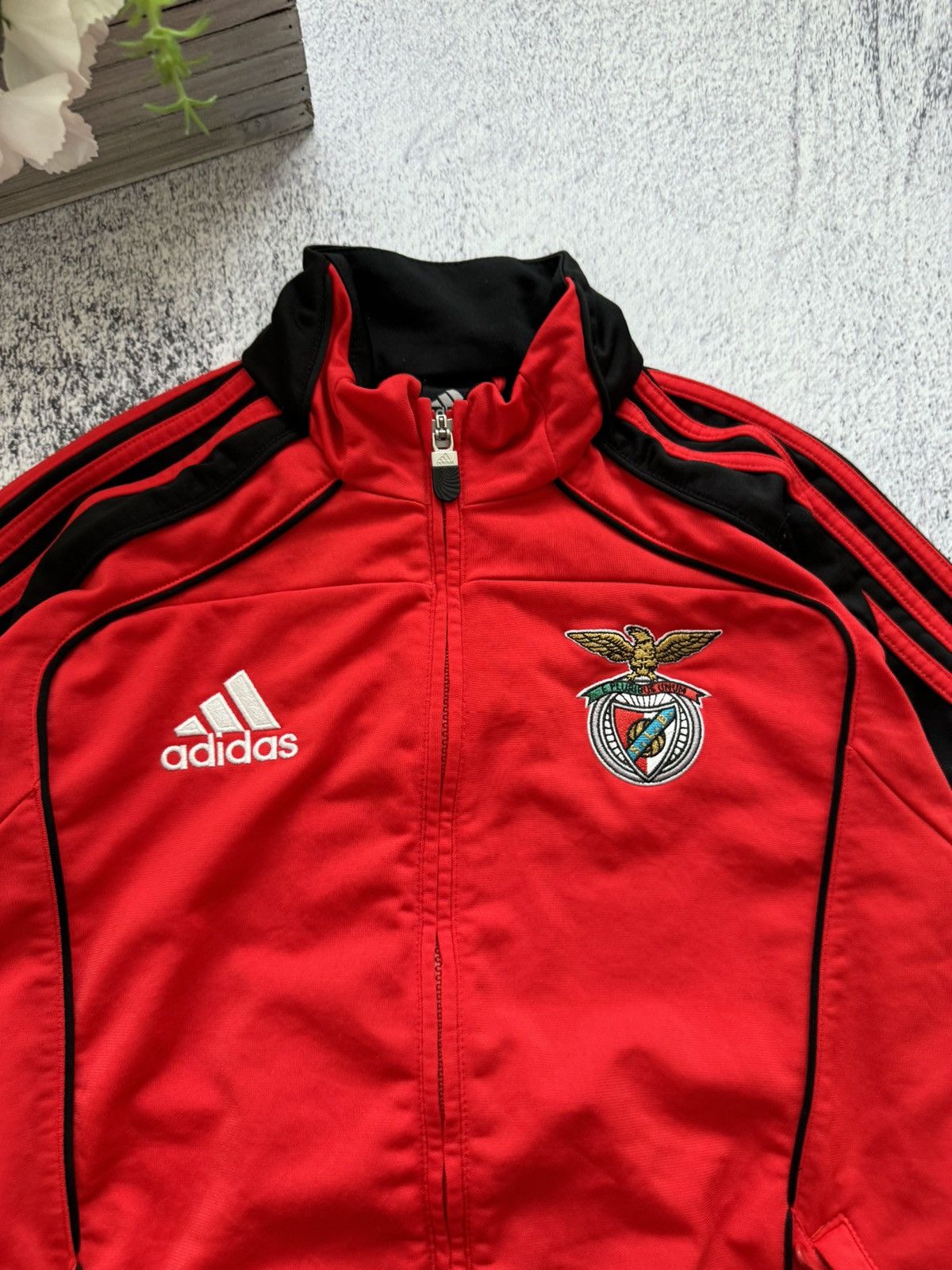 Adidas × Vintage 2009/2010 Benfica adidas Track Jacket vintage rare Size US S / EU 44-46 / 1 - 7 Thumbnail