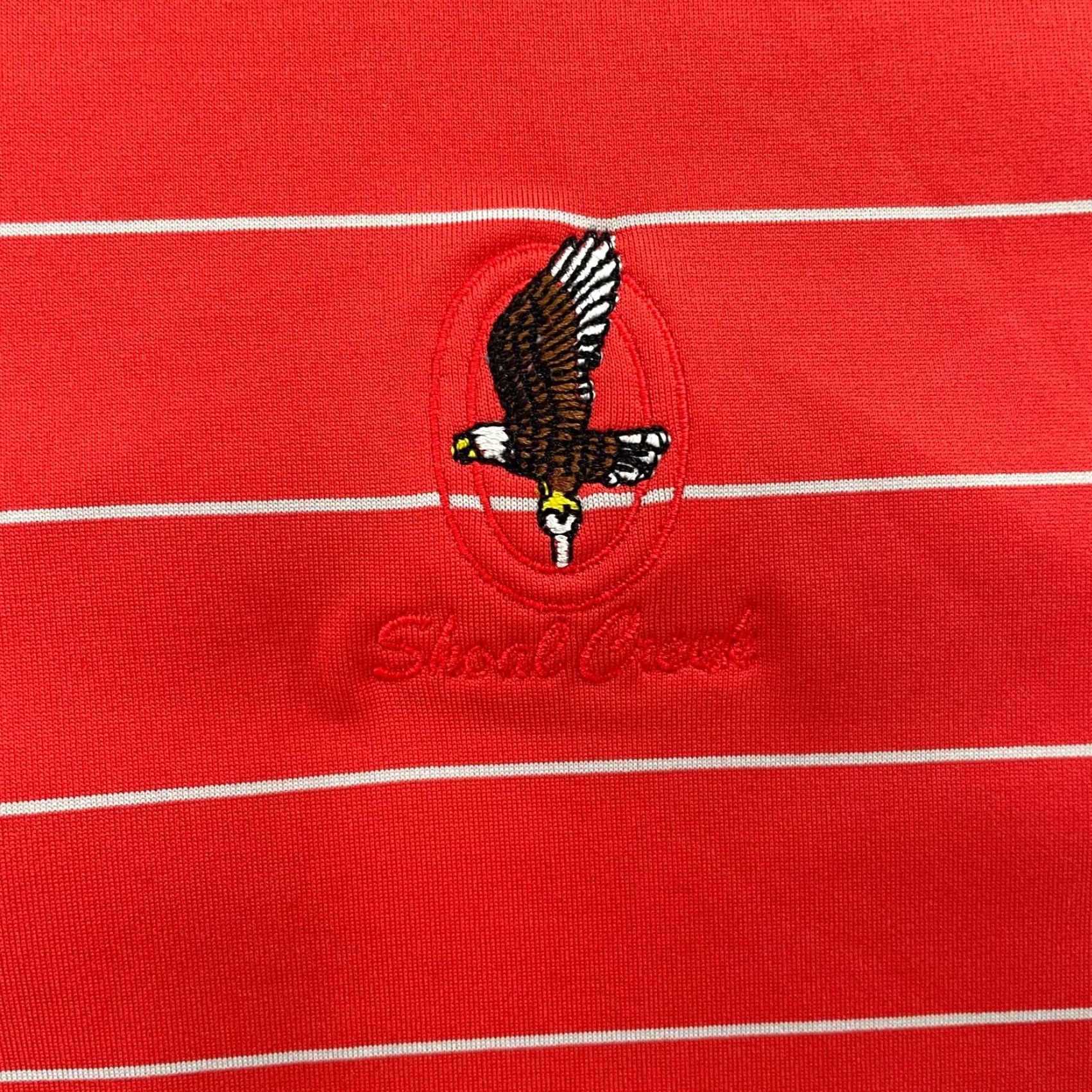 KJUS VINTAGE KJUS Polo Shirt Men XL Red Striped Golf Casual Short Sleeve Logo Eagle Size US XL / EU 56 / 4 - 4 Thumbnail