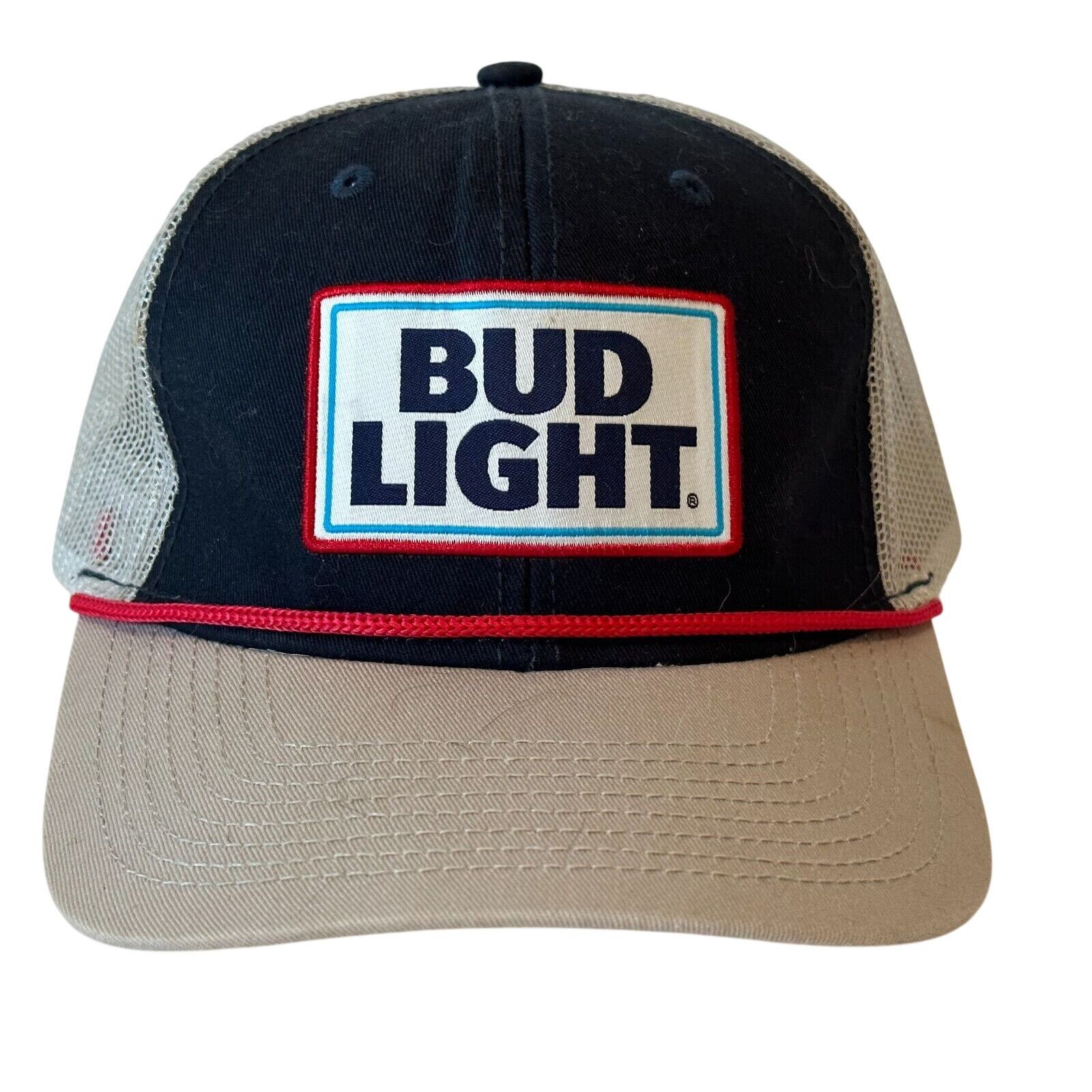 Budweiser BUD LIGHT/BUDWEISER Hat/Cap Blue, Silver,Red,Snap Back*CLEAN Size ONE SIZE - 1 Thumbnail