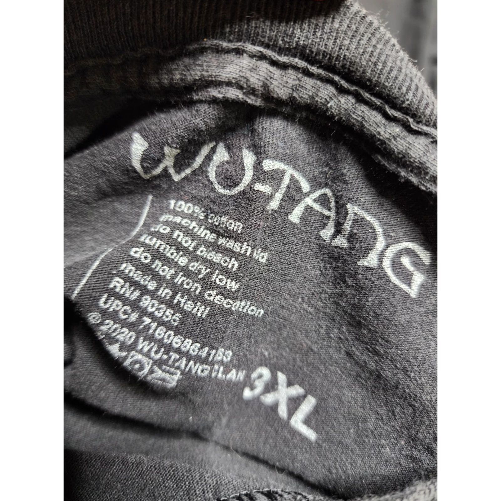 Logo 7 VINTAGE Wu Tang Clan Logo T-Shirt Men XL Black Hip Hop Rap 90s Graphic Crew Neck Size US XXL / EU 58 / 5 - 8 Thumbnail