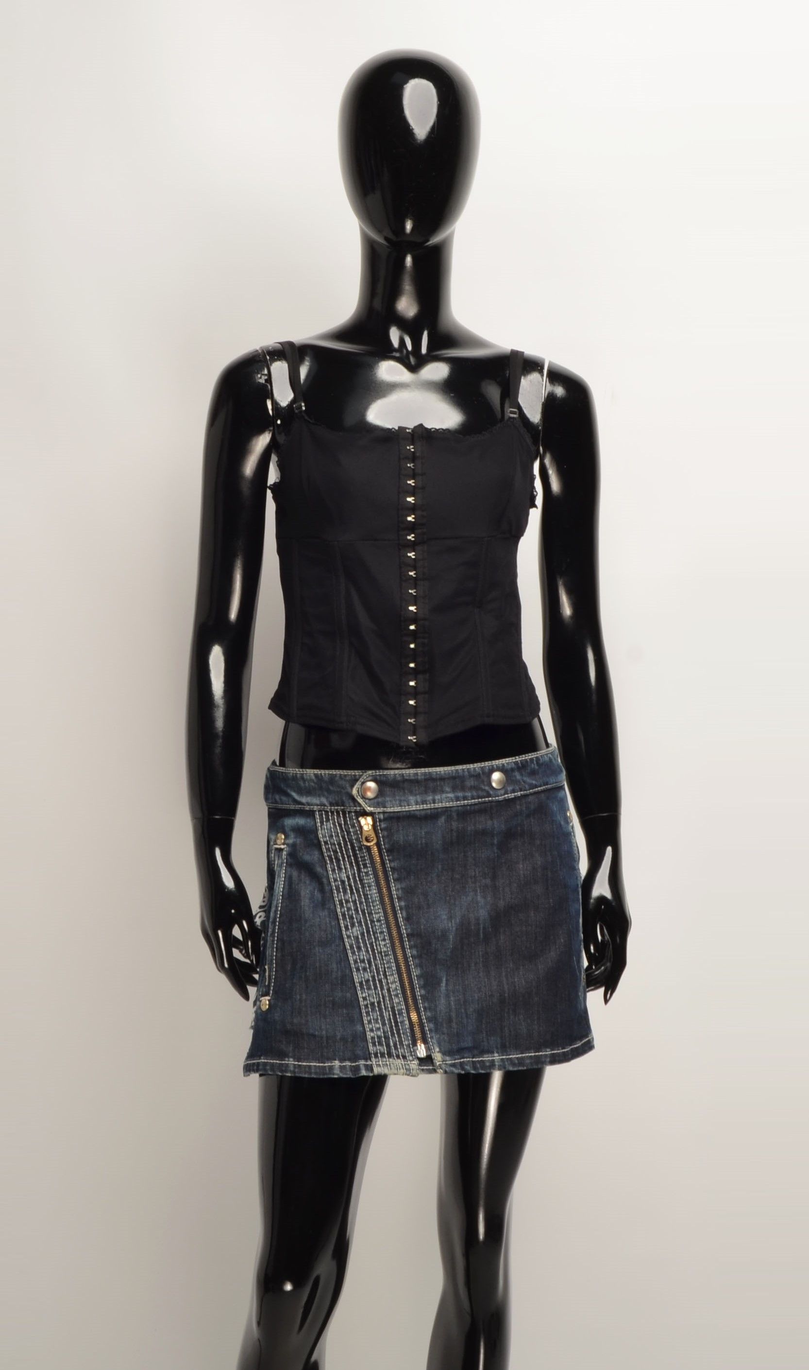 Vintage Vintage Clockhouse Goth Grunge Mesh Corset Cami Top Size S / US 4 / IT 40 - 1 Thumbnail