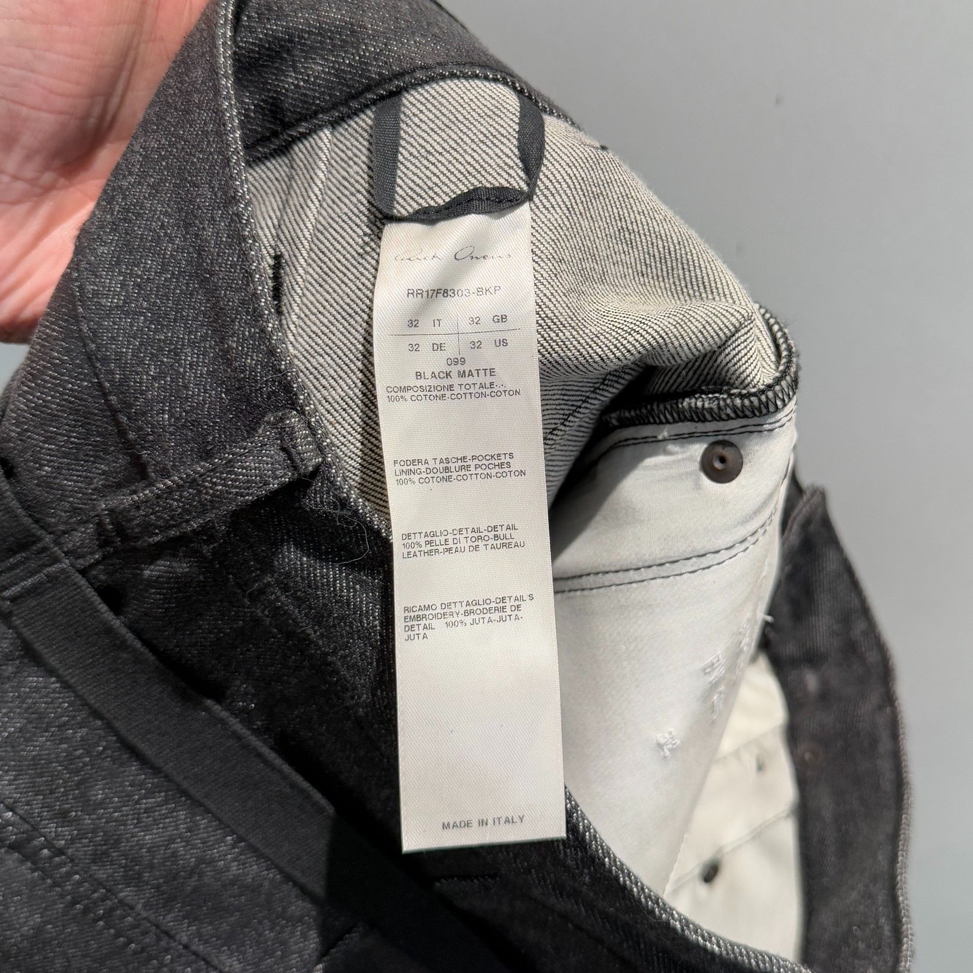 Rick Owens rick owens Denim patchwork cowhide style cropped jeans 2501 Size US 32 / EU 48 - 8 Thumbnail