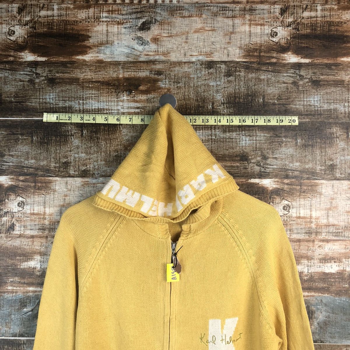 Karl Helmut Karl Helmut Yellow Hoodie Knitwear #A1852 Size M / US 6-8 / IT 42-44 - 4 Thumbnail
