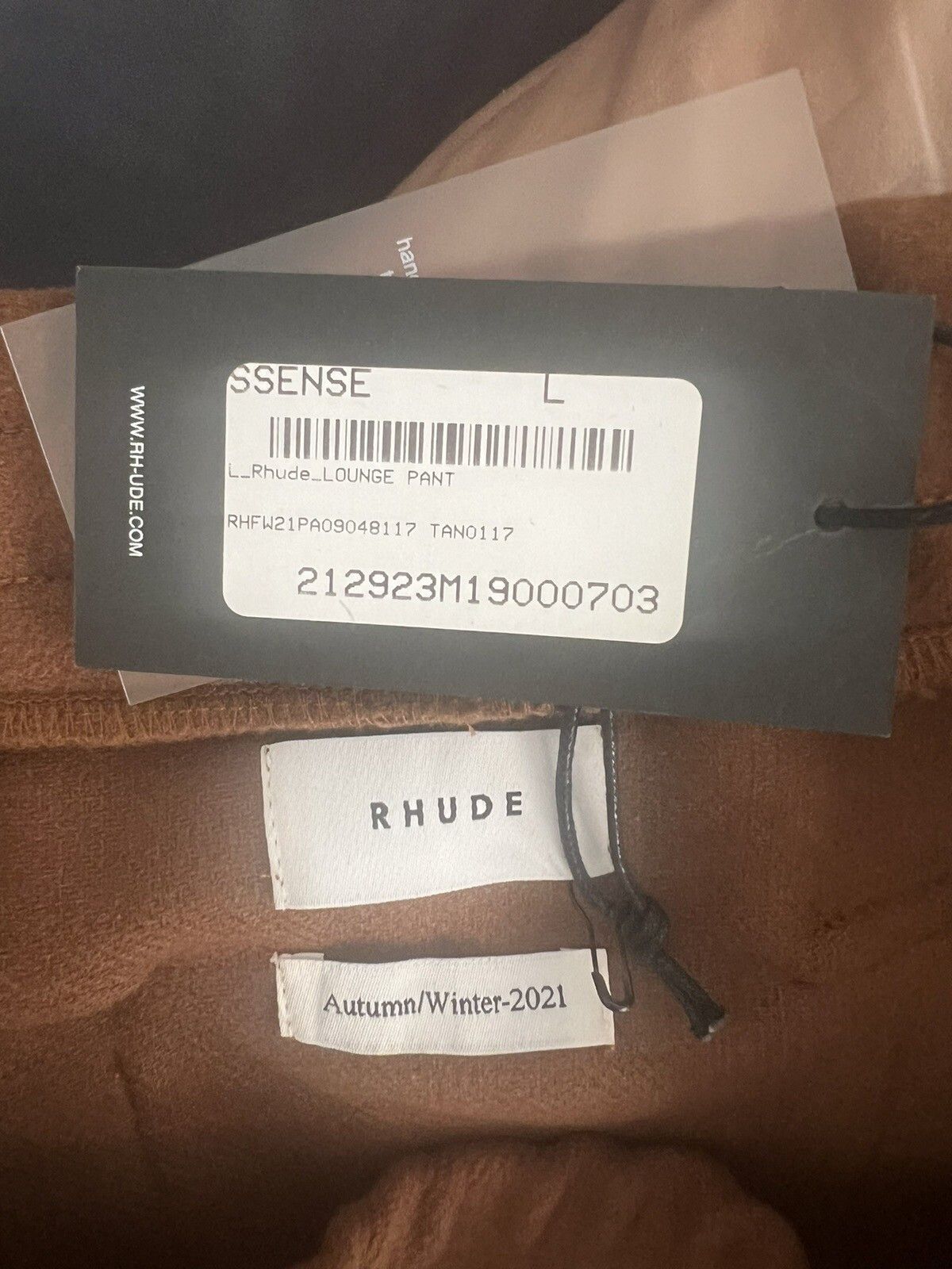 Rhude Tan Wool Lounge Pants Size Large Autumn/Winter 2021 Size US 36 / EU 52 - 4 Thumbnail