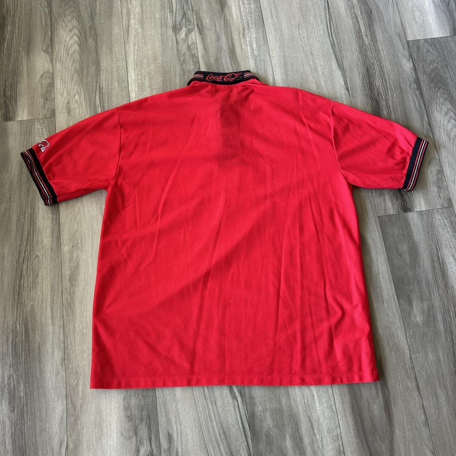 Coca Cola Vintage 80’s 70’s Coca Cola Polo Shirt Rare Colectable XL Size US XL / EU 56 / 4 - 3 Thumbnail