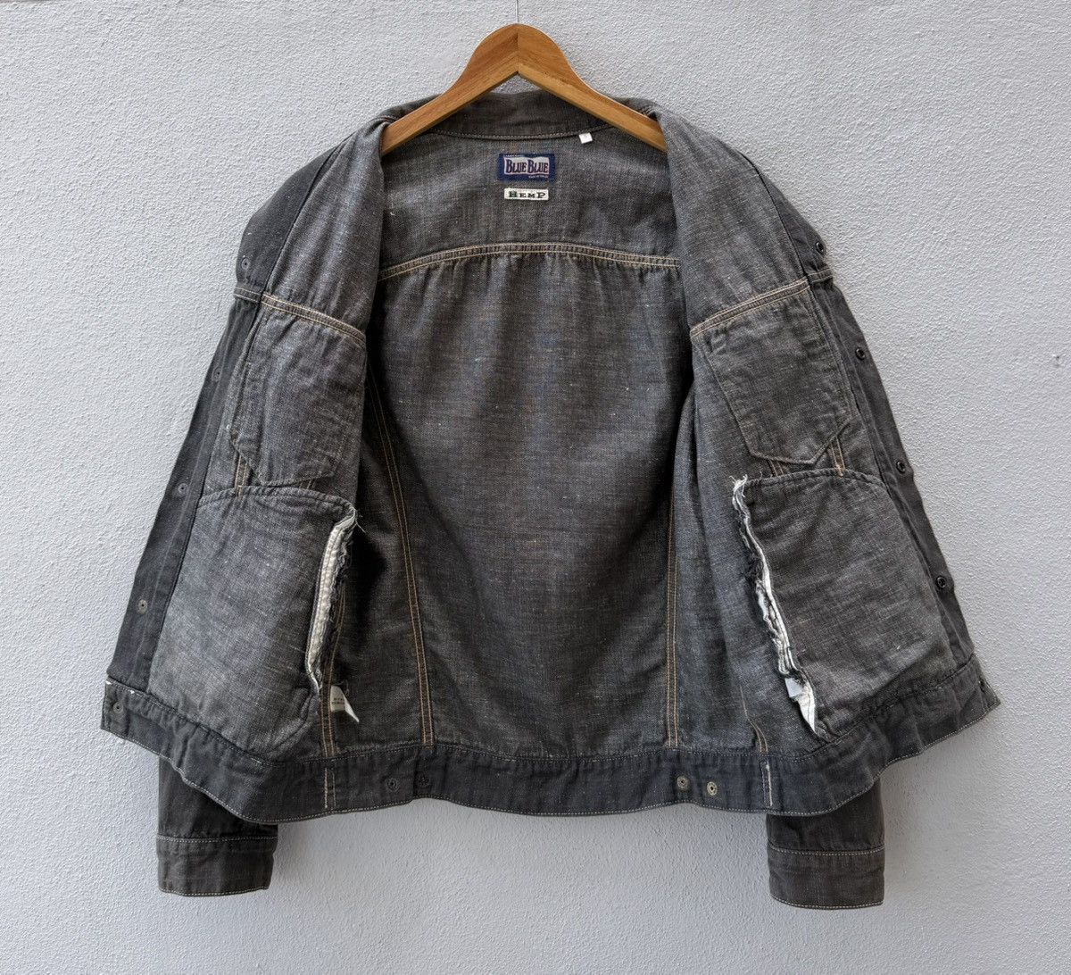 Blue Blue Japan Vintage Blue Blue Japan Denim Trucker Jacket Size US L / EU 52-54 / 3 - 15 Thumbnail