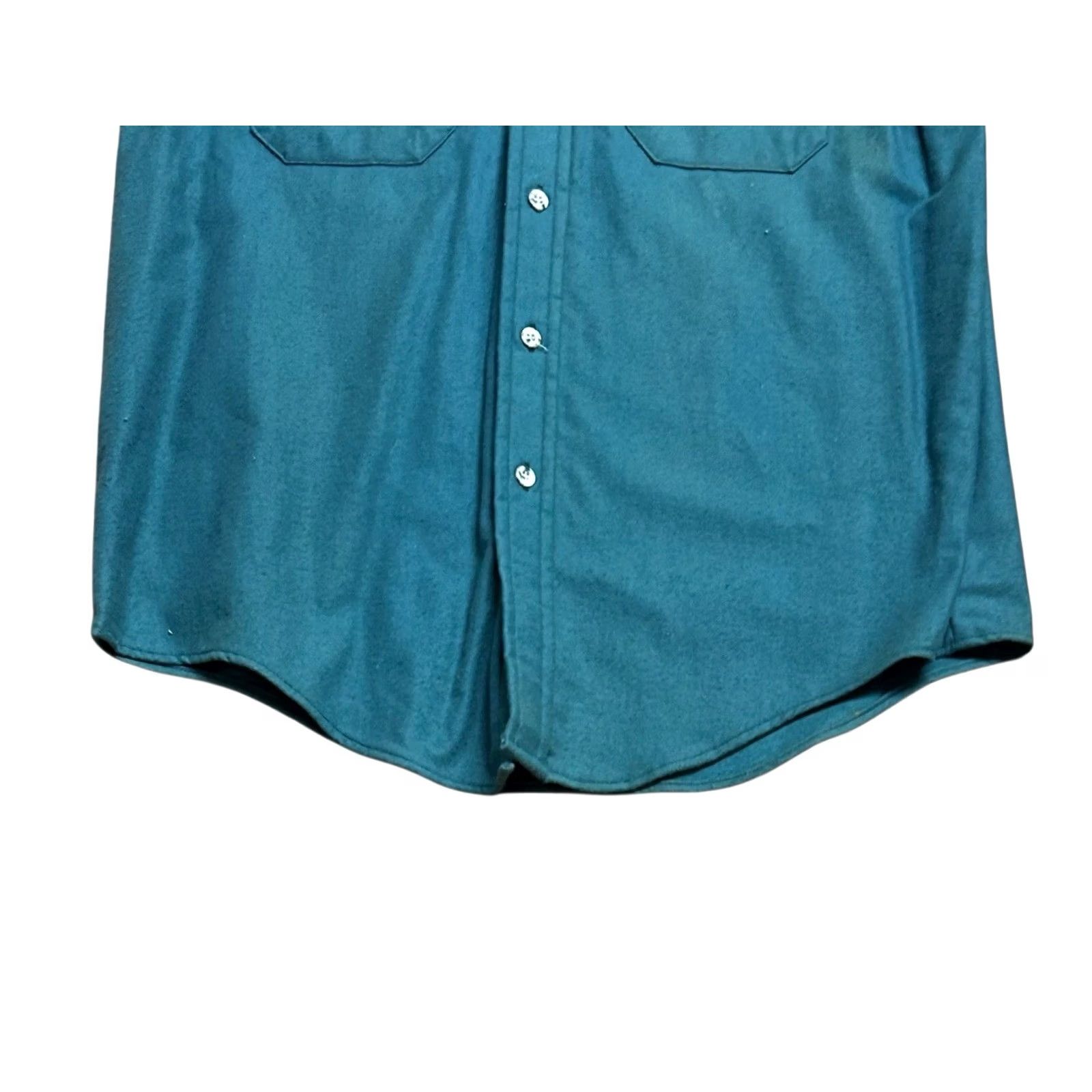 Vintage VINTAGE Sports Afield Green Heavy Weight Chamois Shirt Button-Down Men Large New Size US L / EU 52-54 / 3 - 4 Thumbnail