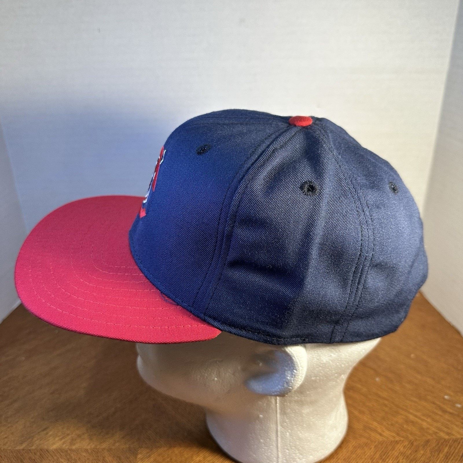 New Era VTG 90s Canton-Akron Indians Wahoo Logo New Era Snapback Hat Size ONE SIZE - 4 Thumbnail