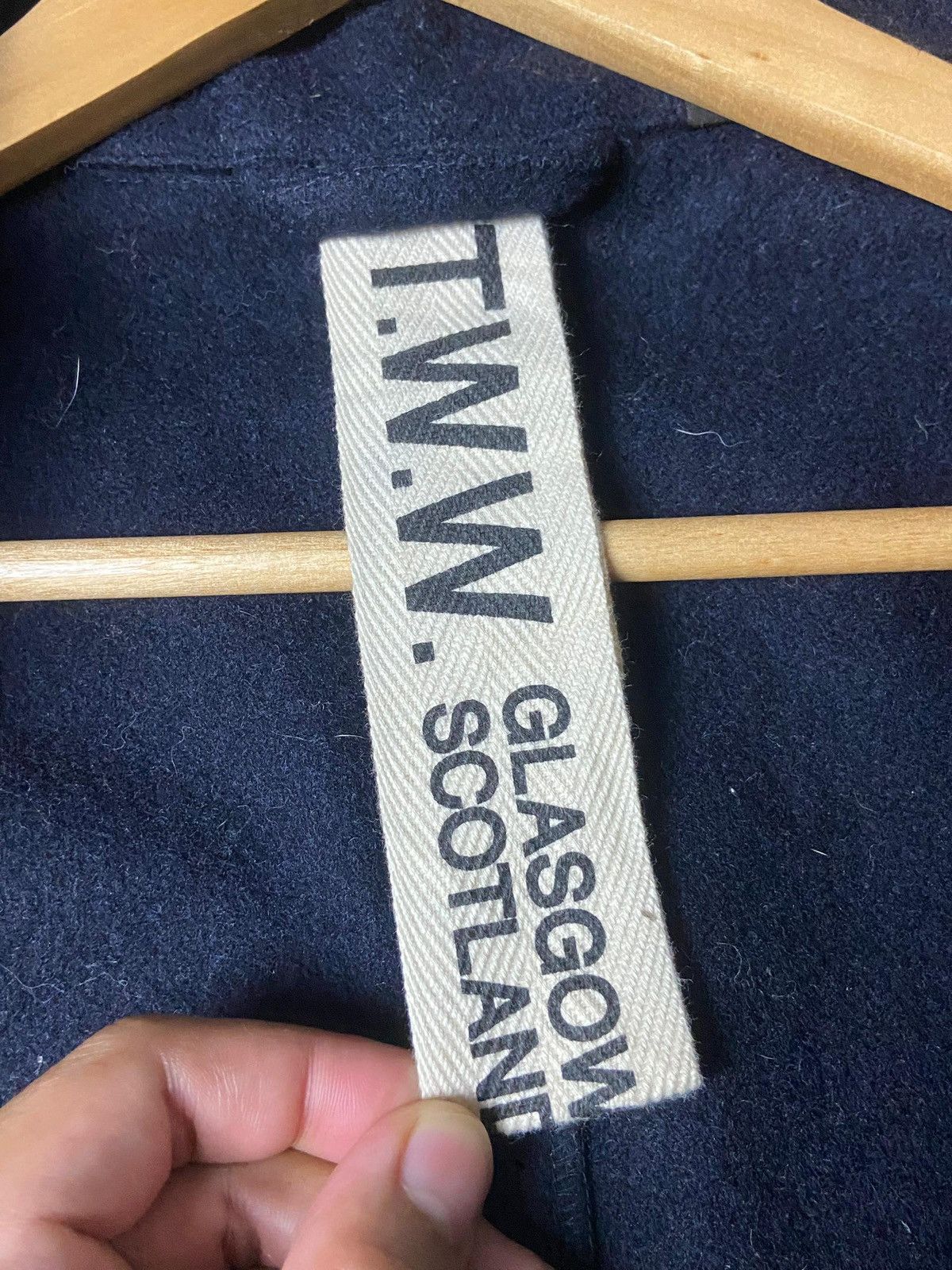 Japanese Brand T.W.W Glassgow Scotland Double Breasted Coat (156) Size US S / EU 44-46 / 1 - 7 Thumbnail